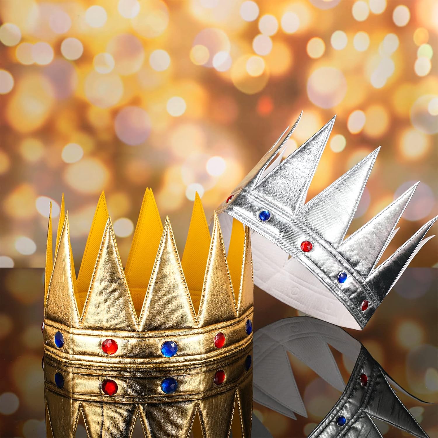 Bencailor King Crown Kids 2 Pcs Adjustable Hat Set