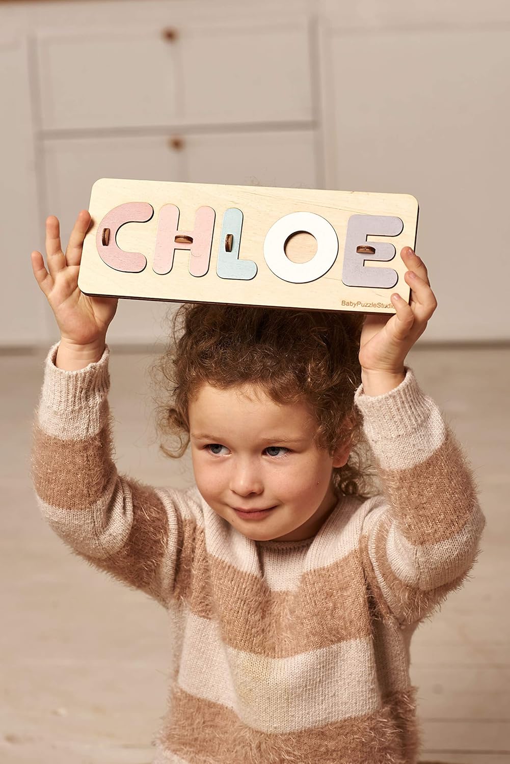 Pabawa Wooden Toddler Puzzle with Name