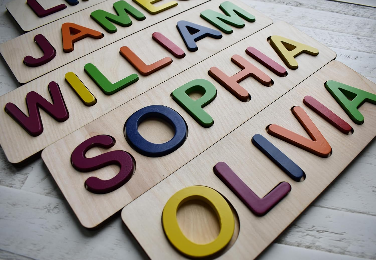 Personalized Wooden Name Puzzle for Toddlers