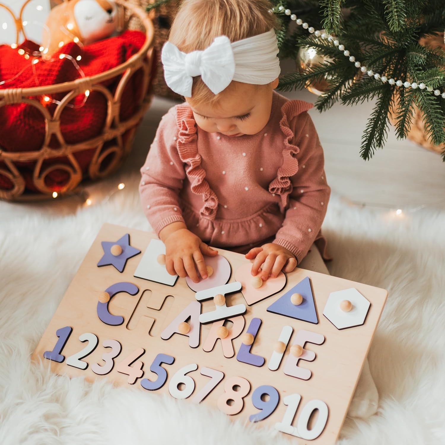 Personalized Name Puzzle With Numbers and Shapes 1