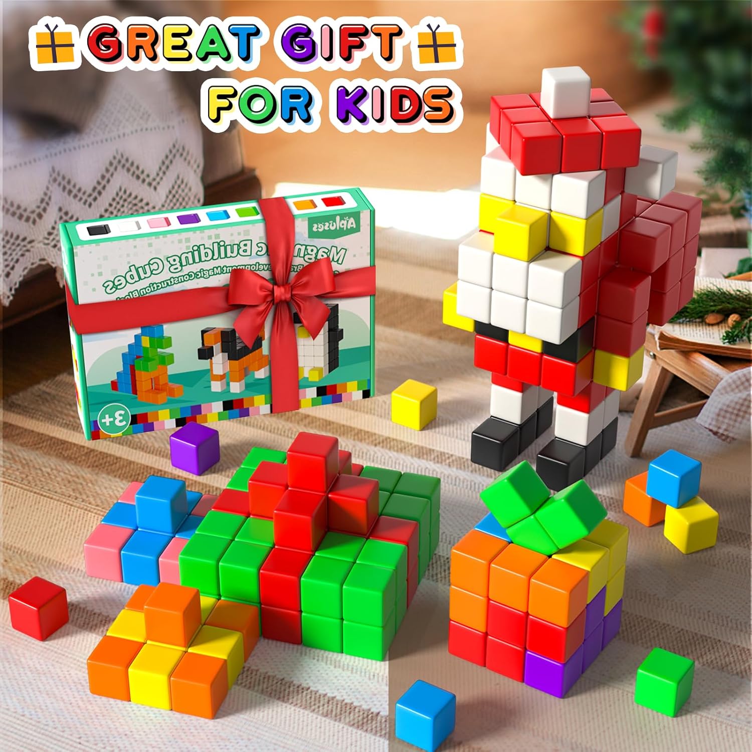 42PCS Magnetic Blocks for Kids Ages 3-8 1