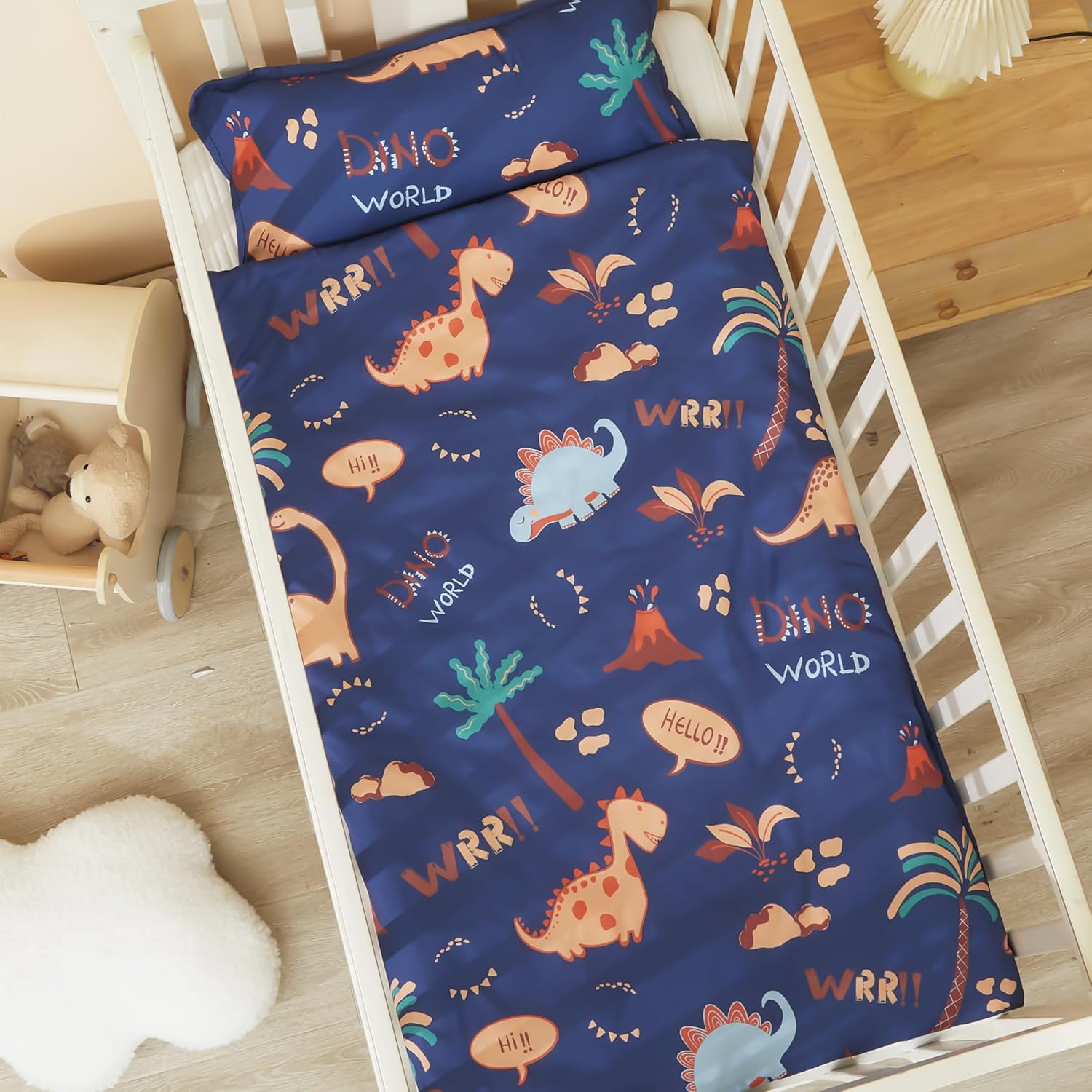 MORAIS Toddler Nap Mat with Pillow and Blanket