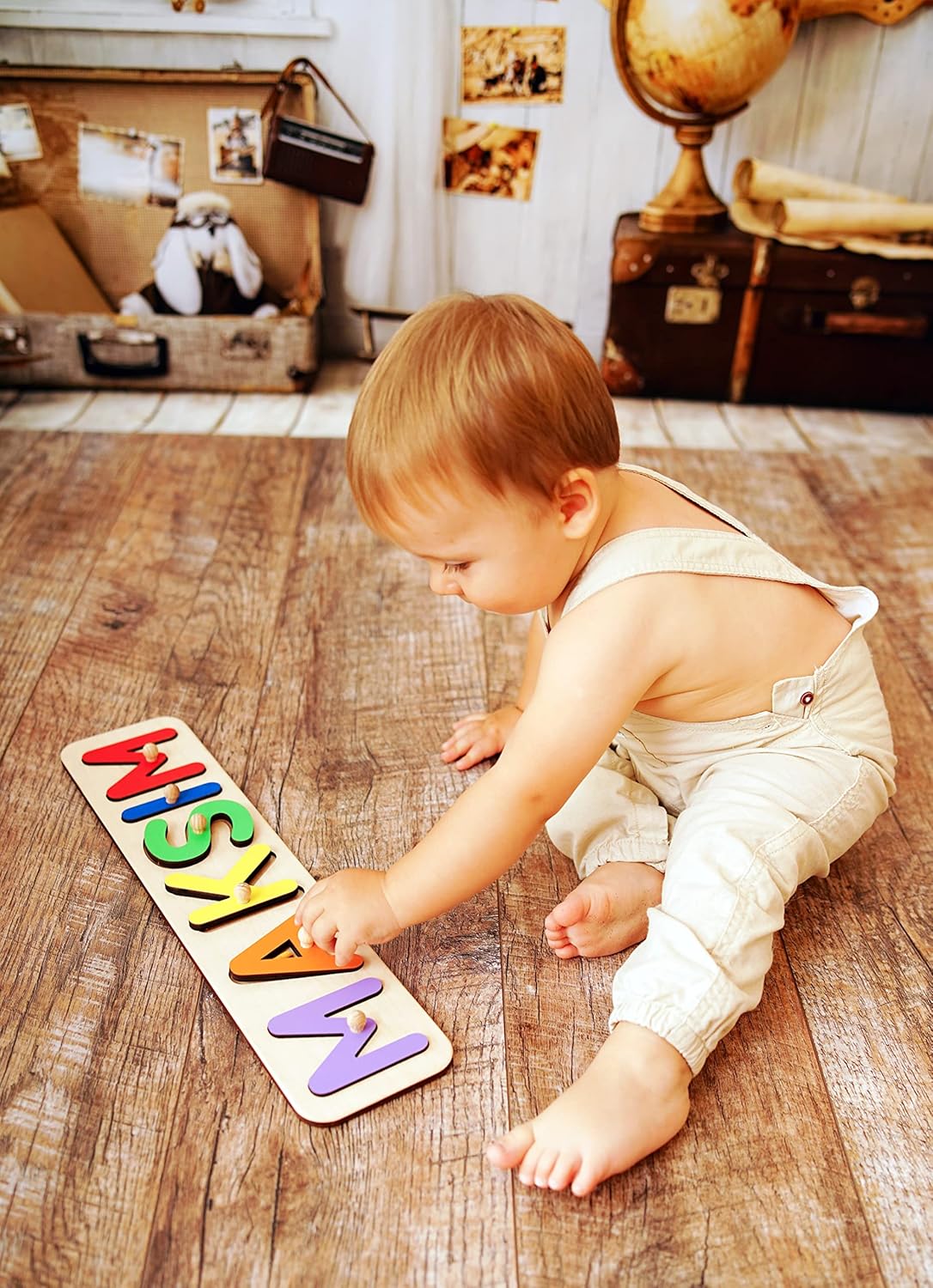 Personalized Wooden Name Puzzle for Kids 1