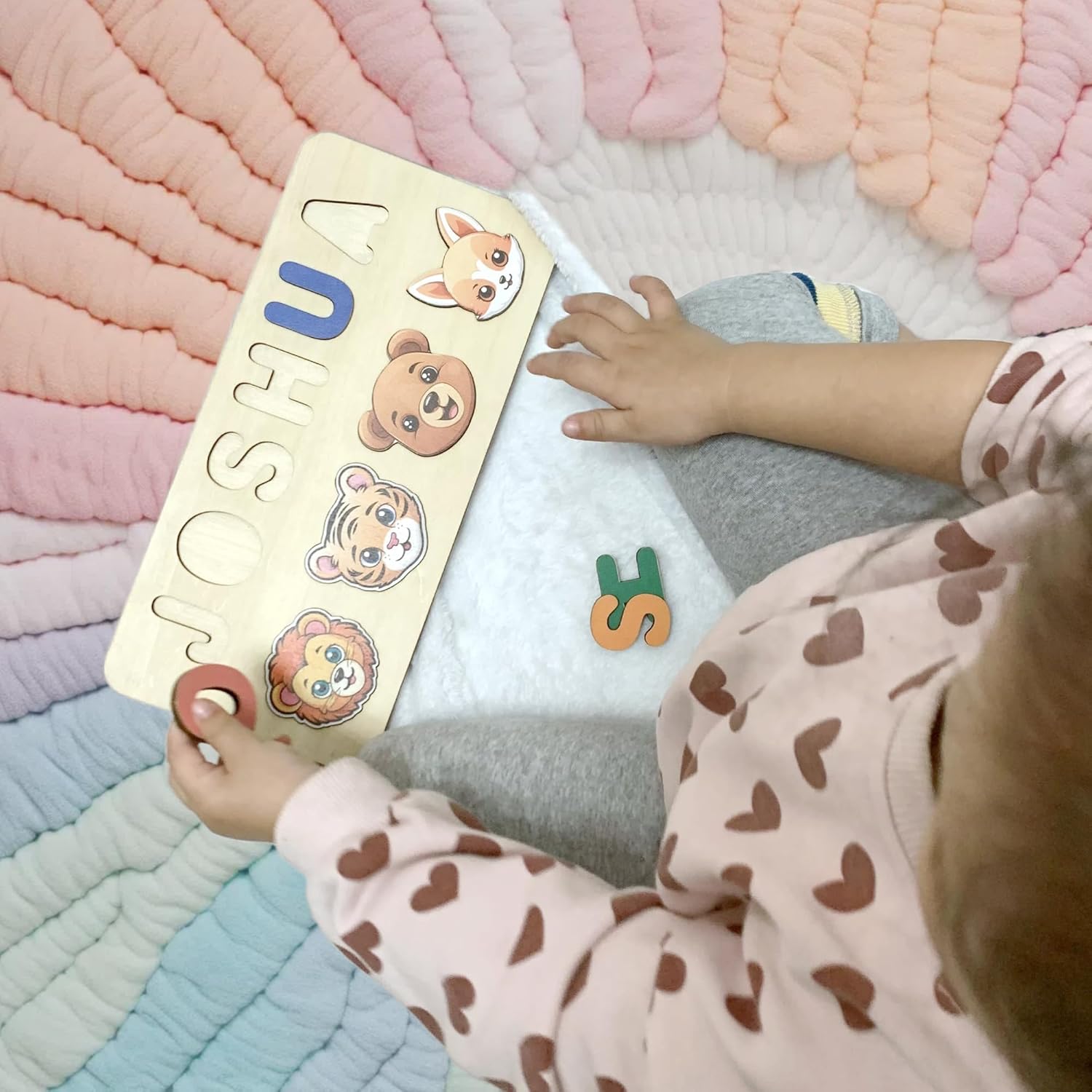 Personalized Name Puzzle for Toddlers 1-3 1