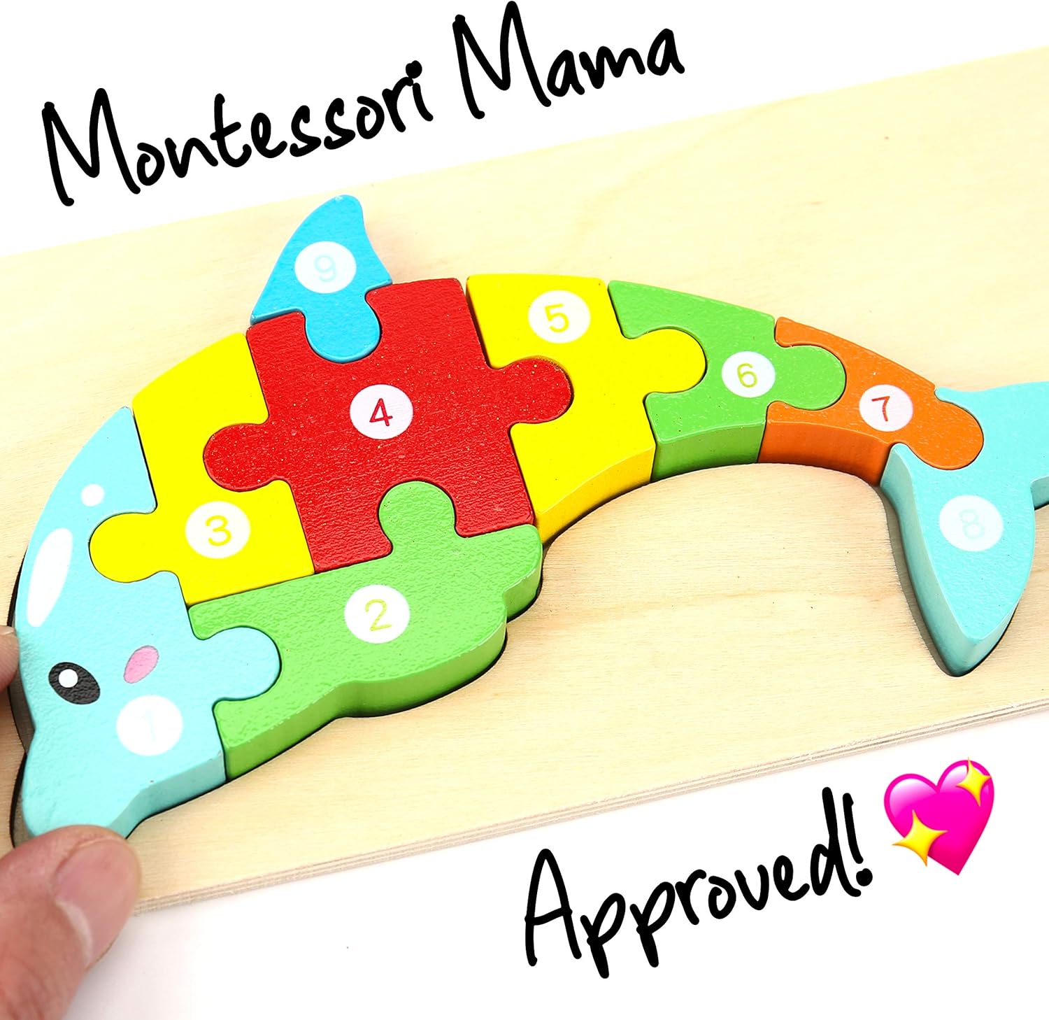Montessori Mama Wooden Toddler Puzzles 2-4 Years Old
