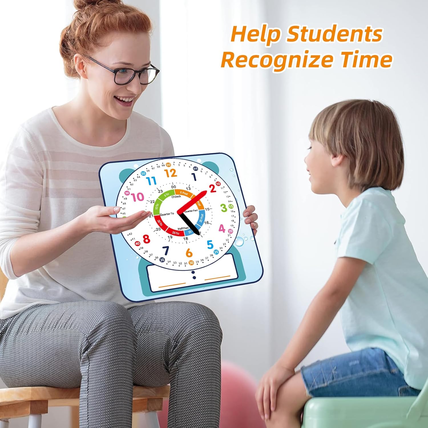 Cute Style 12 Magnetic Writable Teaching Clock