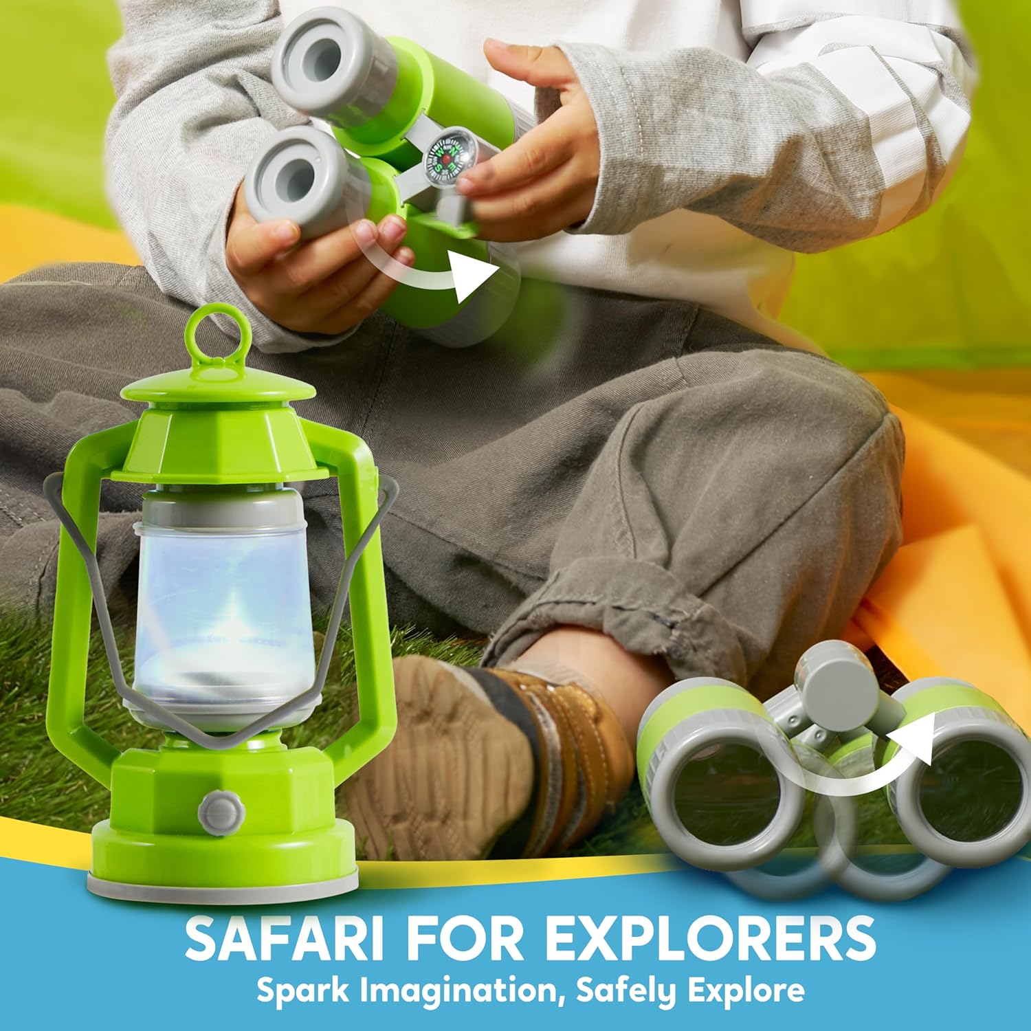 Kids Camping Set with Tent and Cart for Outdoor Play