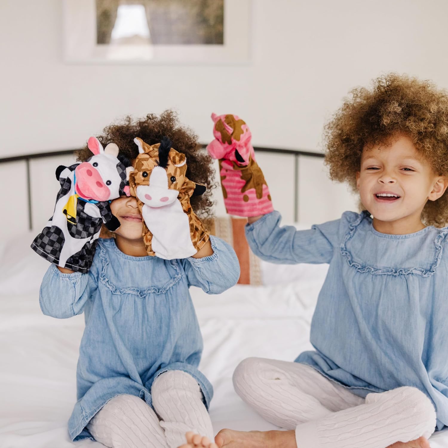 Melissa Doug Farm Friends Hand Puppets Set of 4 1