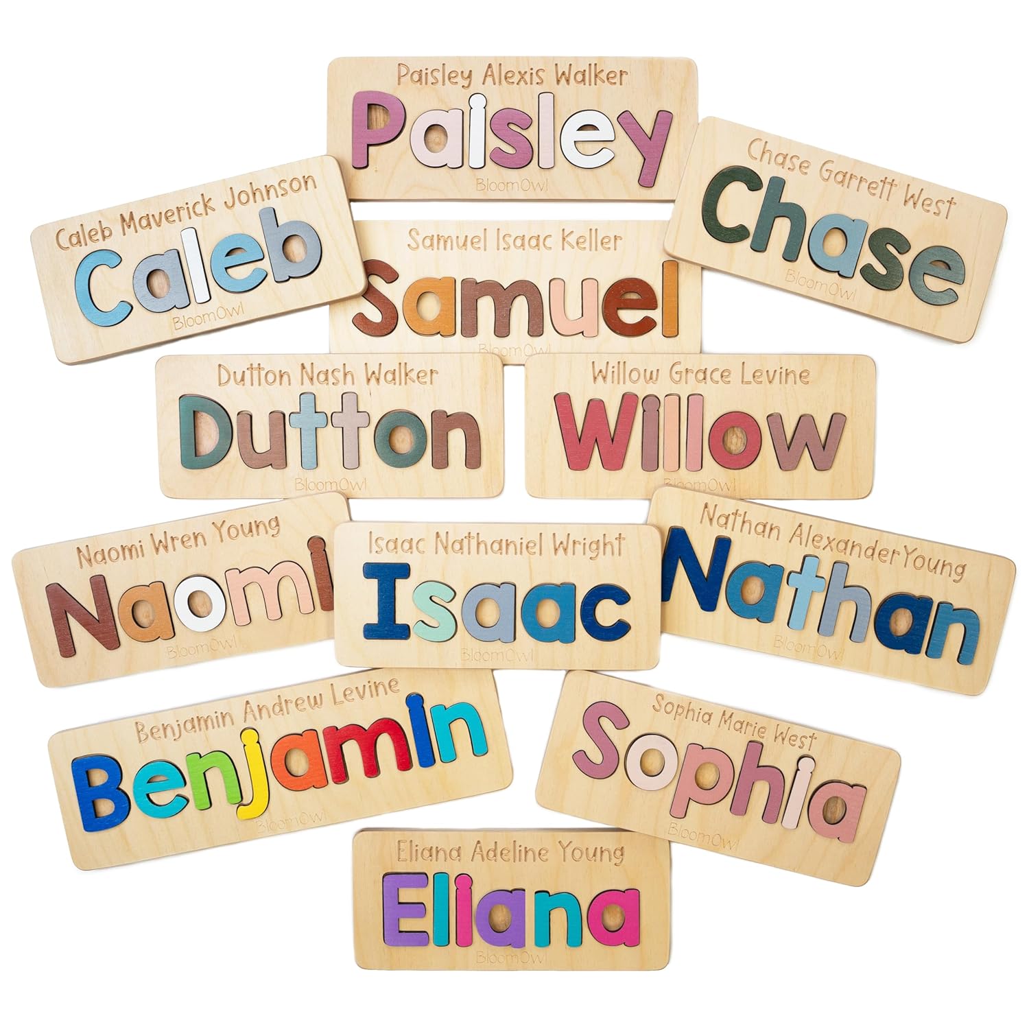 Personalized Wooden Name Puzzle for Kids Handmade in USA