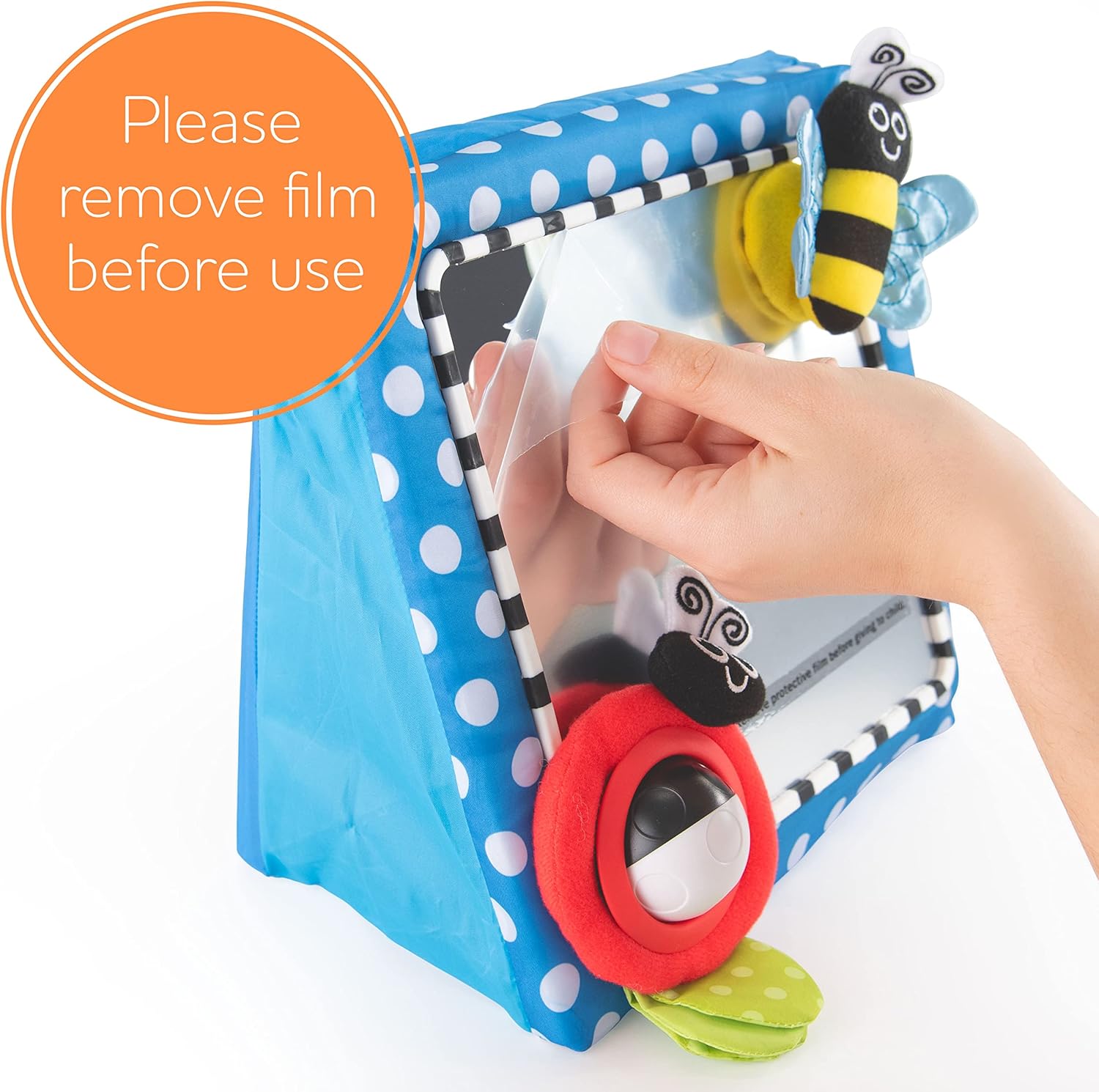 Sassy Tummy Time Floor Mirror for Newborns 0 Months