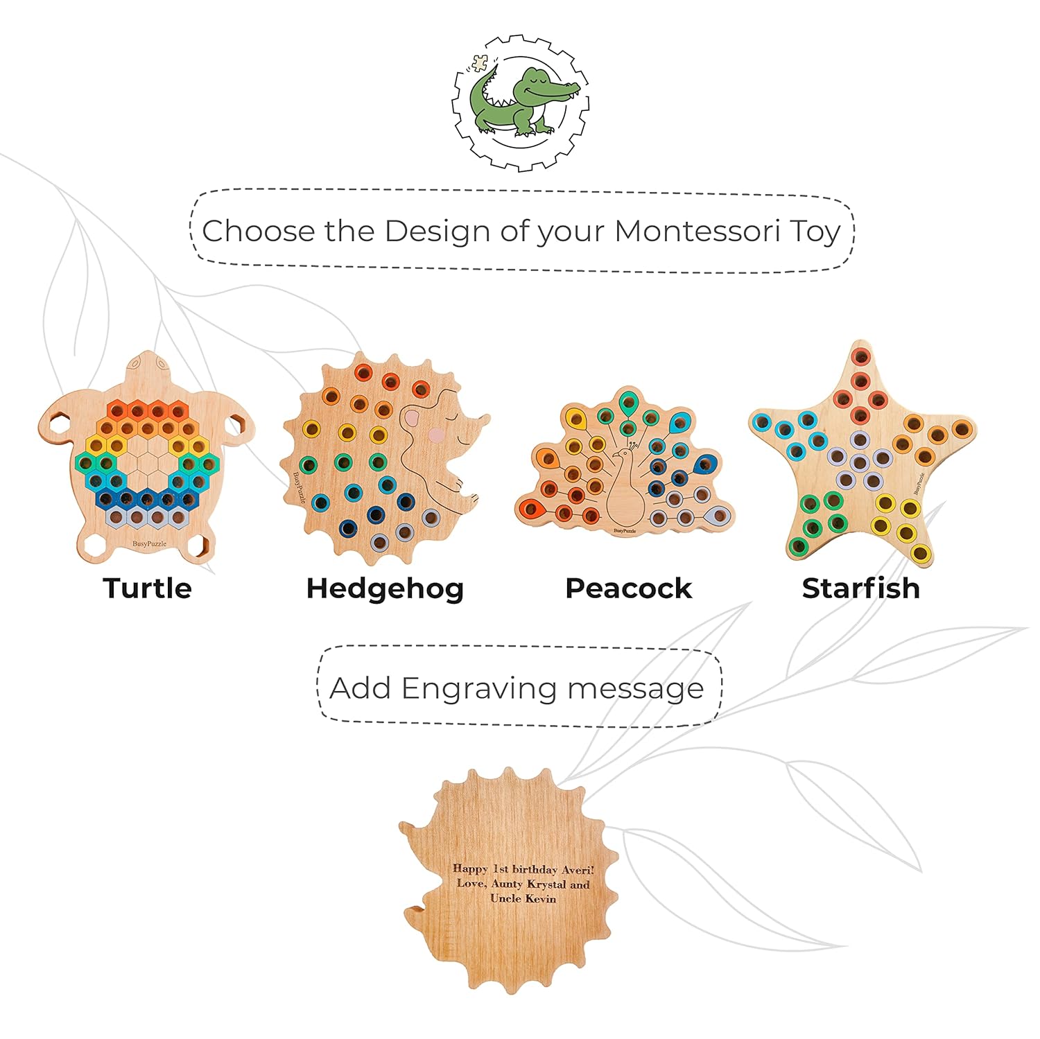 Hedgehog Montessori Sorter Toy for Kids