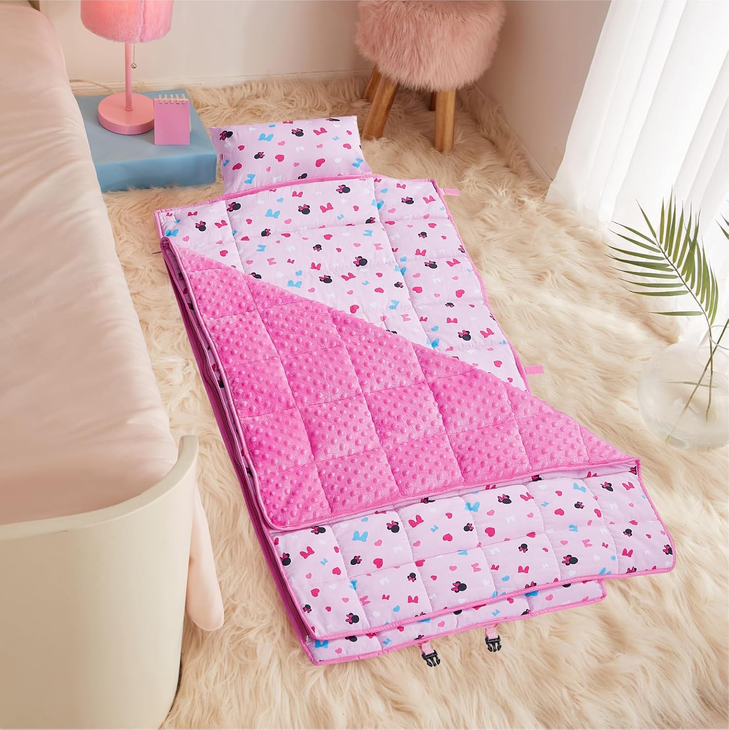 Travel Slumber Nap Mat with Pillow and Blanket