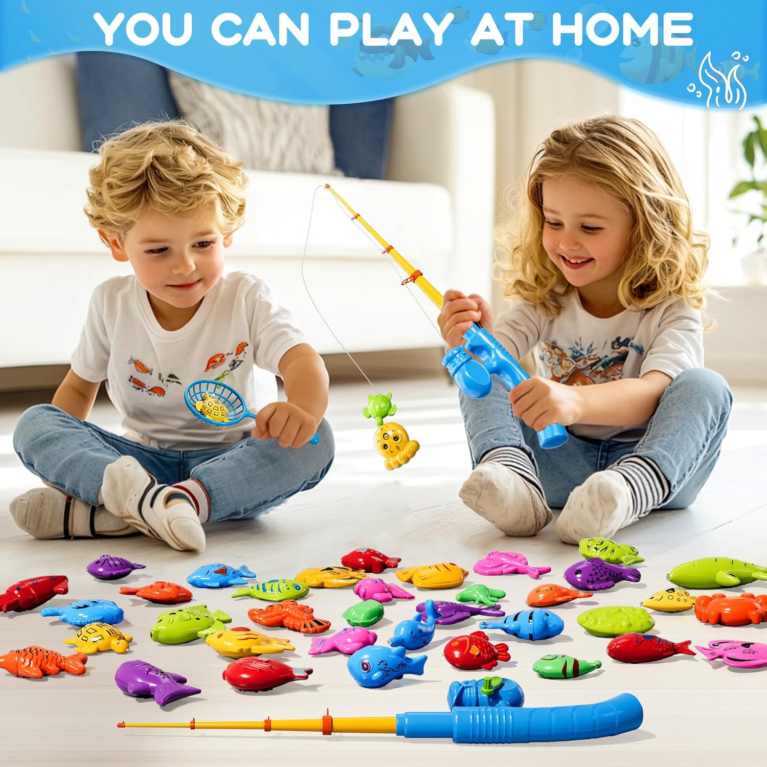 Magnetic Fishing Game for Kids 3-8 Years Old