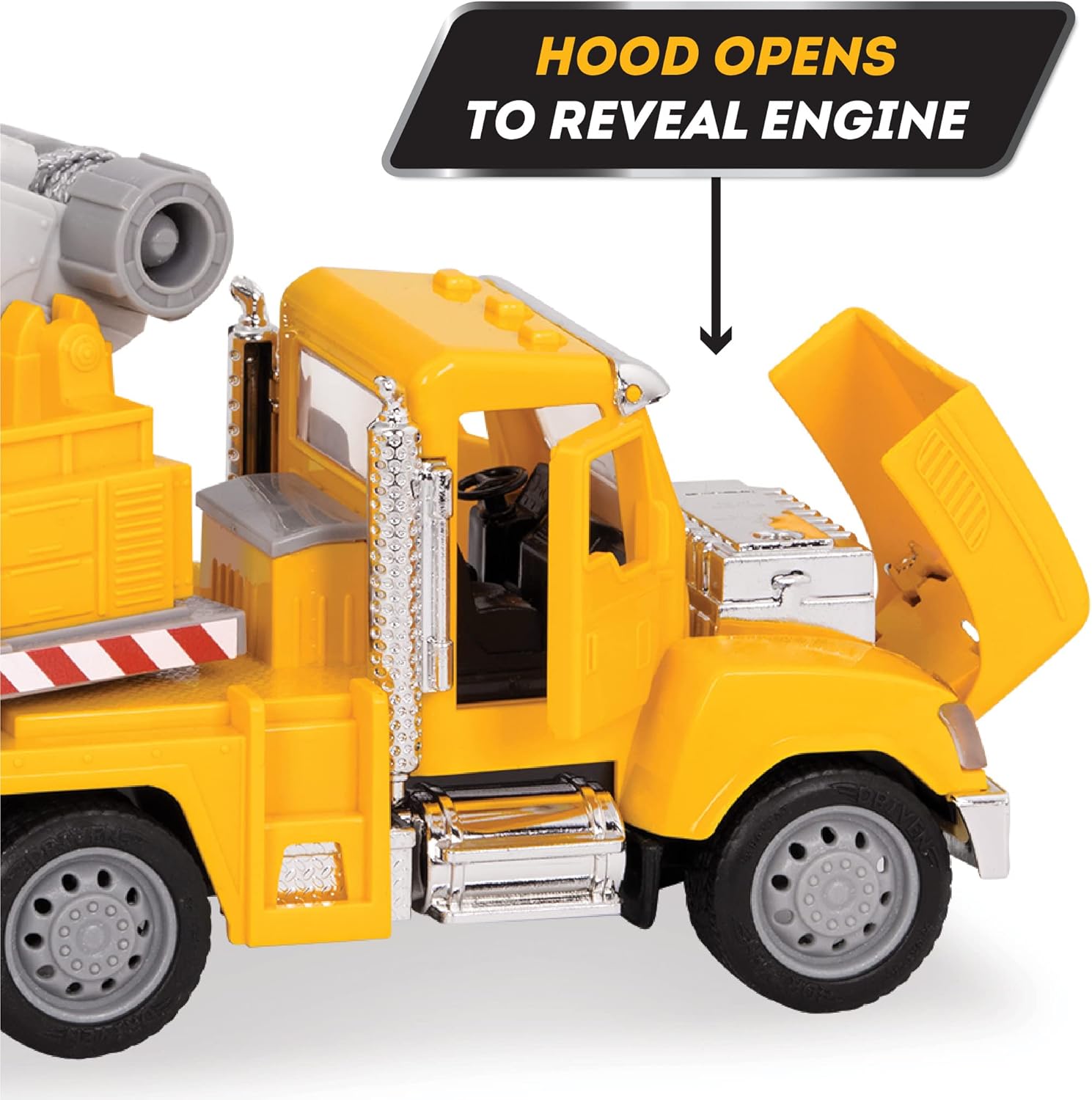DRIVEN by Battat Micro Crane Truck Yellow 1