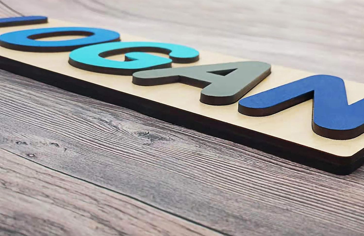Fasciino Handmade Wooden Name Puzzle with Engraving 1