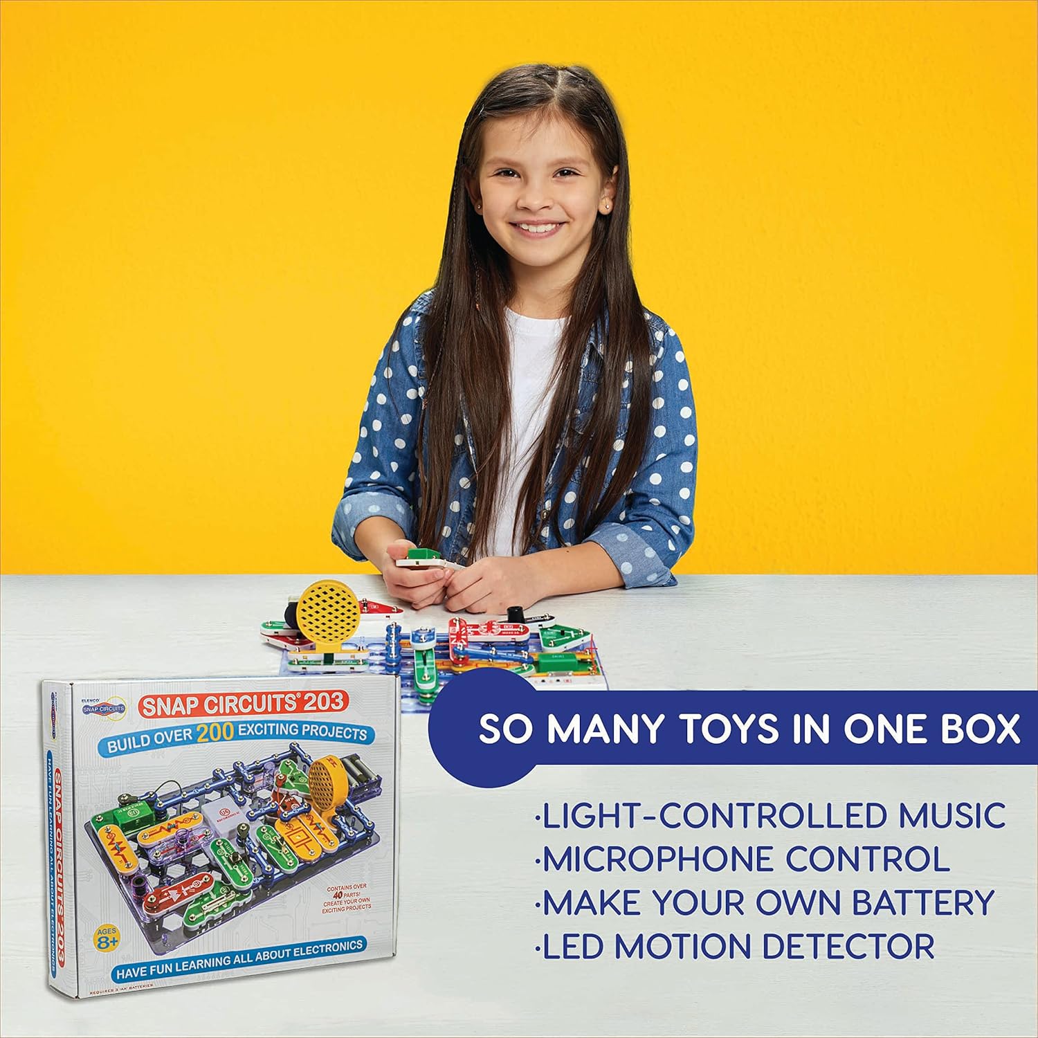 Snap Circuits 203 Electronics Kit 200 STEM Projects