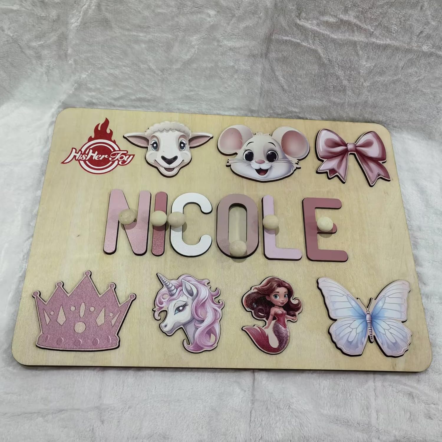 Personalized Name Puzzle for Toddlers 1-3 Years 1