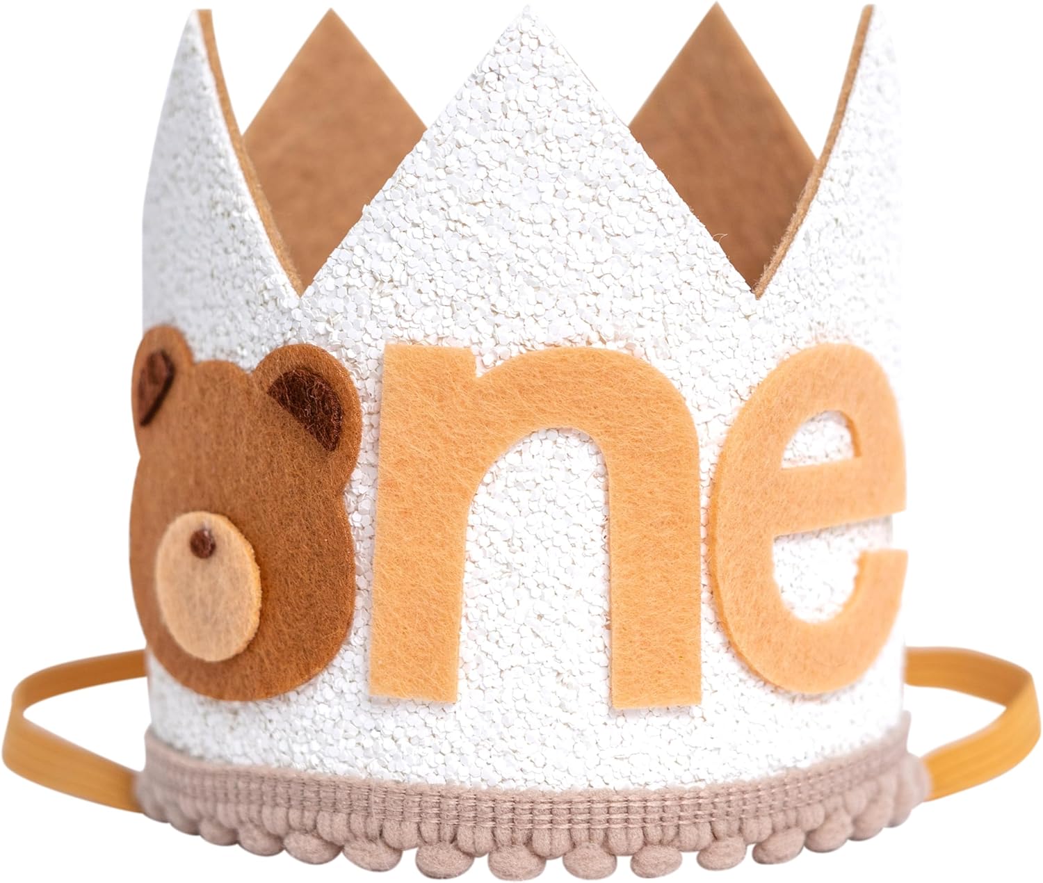 LINZYING Teddy Bear 1st Birthday Crown Hat
