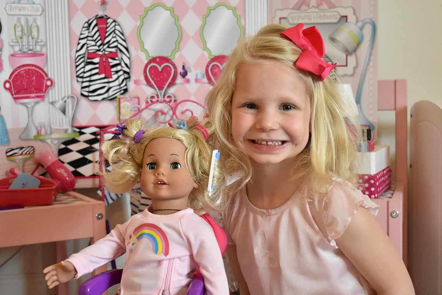 Sophias Hair Salon 30-Piece Set for 18 Dolls