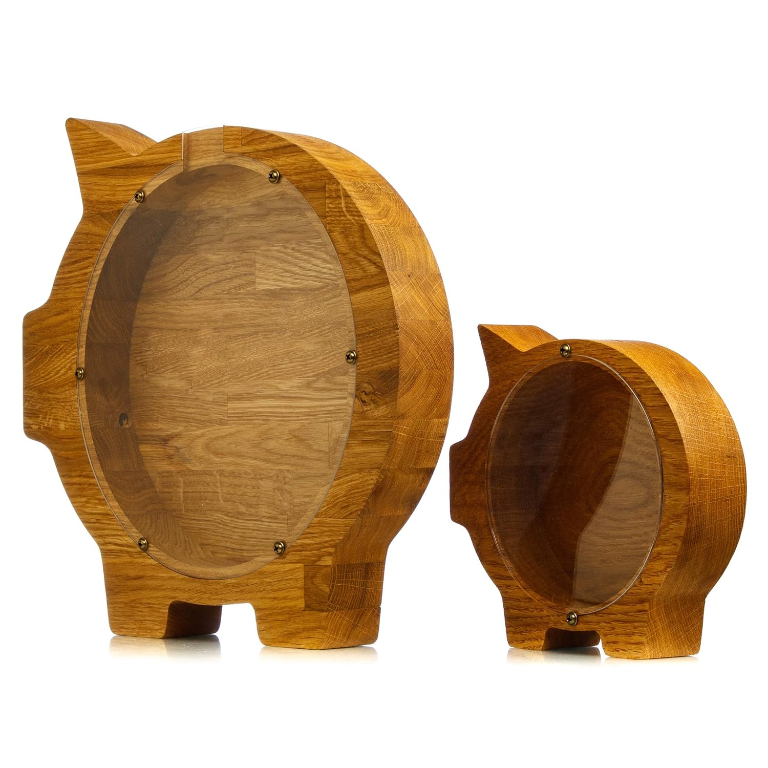 Oak Wood Coin Bank for Kids - Personalized Saving Box