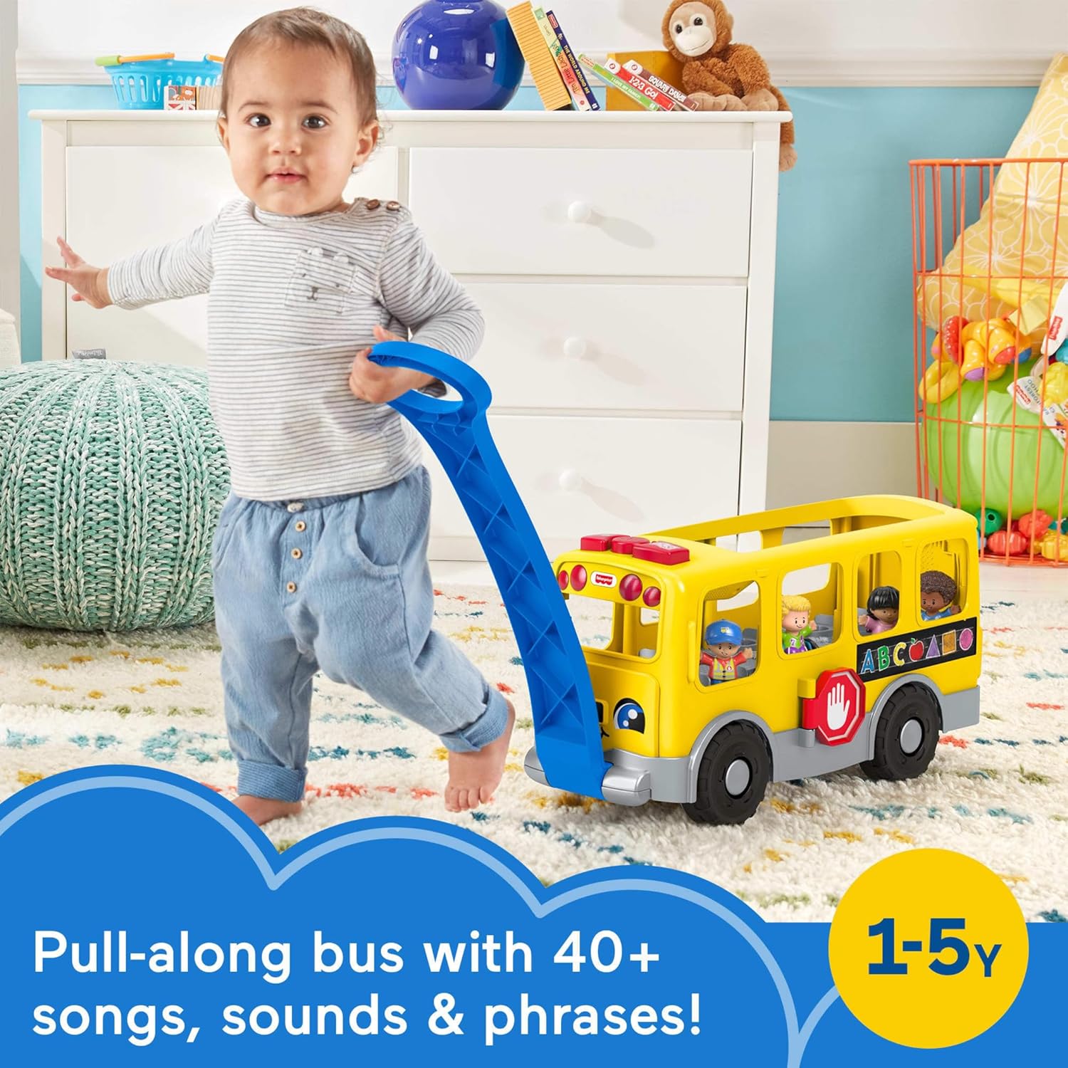 Fisher-Price Little People Big Yellow School Bus Figures Set