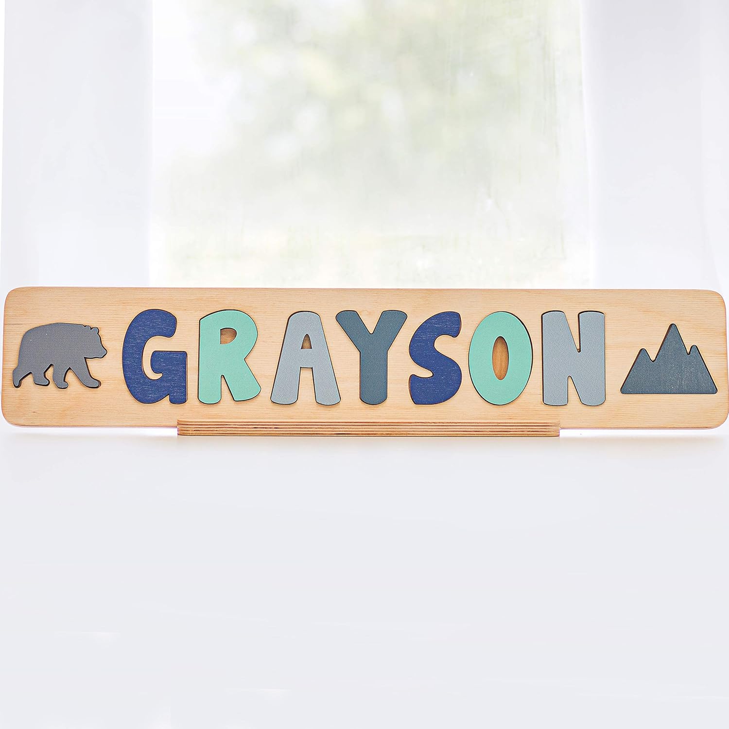 Personalized Wooden Name Puzzle for Kids USA Made
