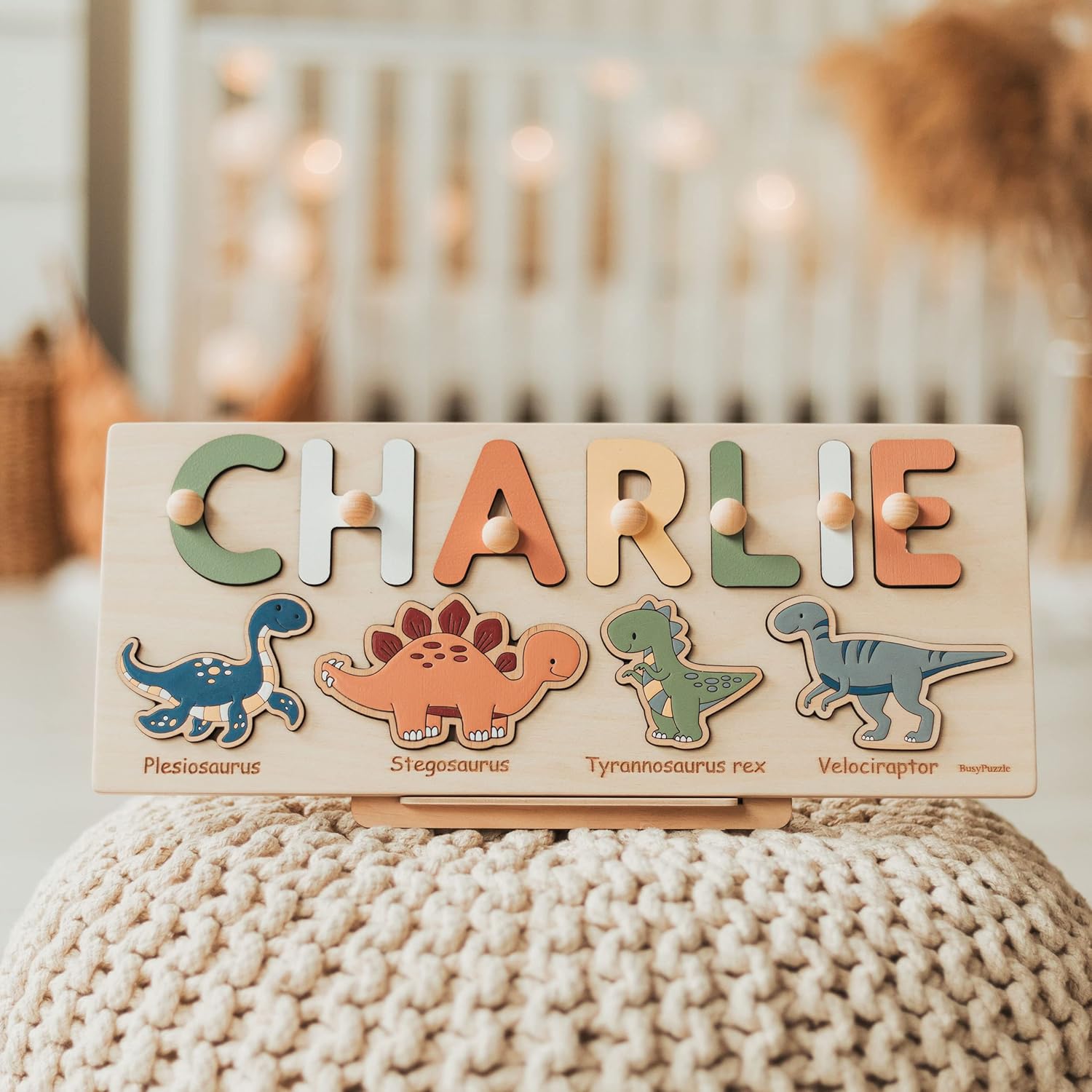 Dinosaur Name Puzzle for 1 Year Old