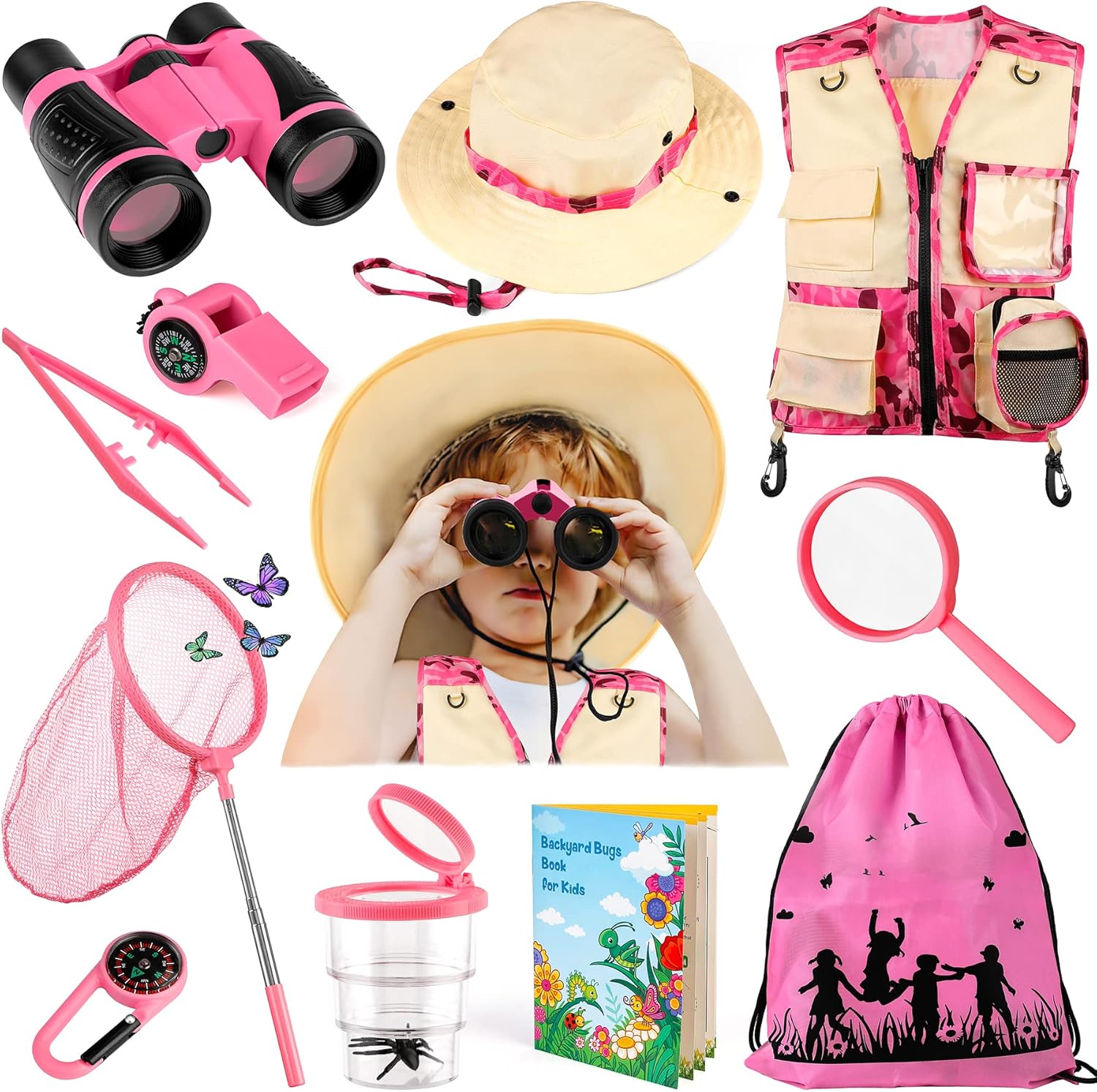 INNOCHEER Kids Nature Explorer Kit with Bugs Book