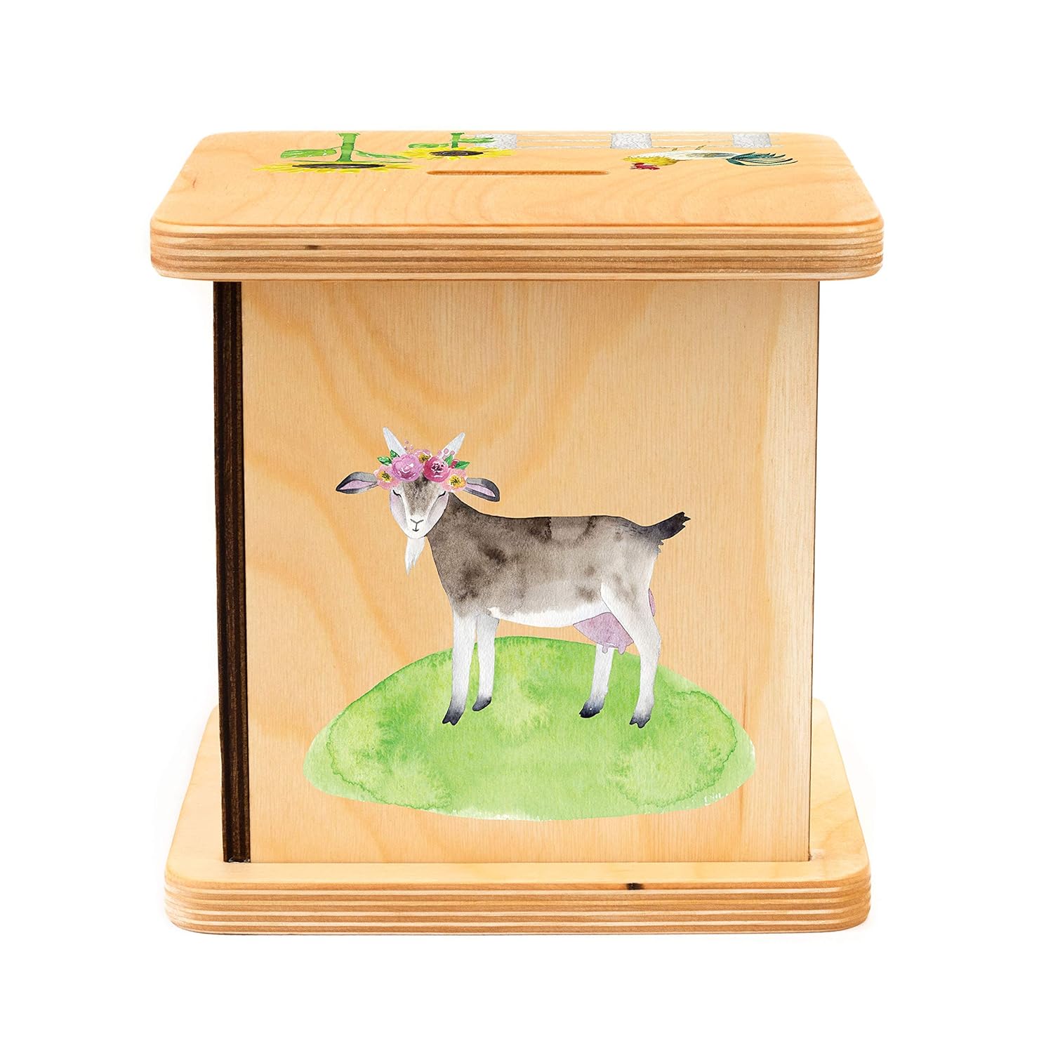 Handmade Wooden Piggy Bank for Kids and Adults