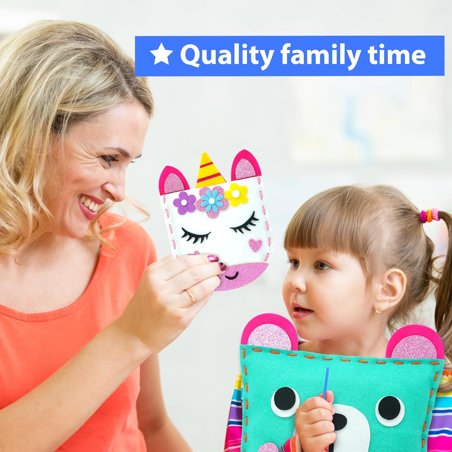 KRAFUN First Sewing Kit for Kids 7 Easy DIY Projects