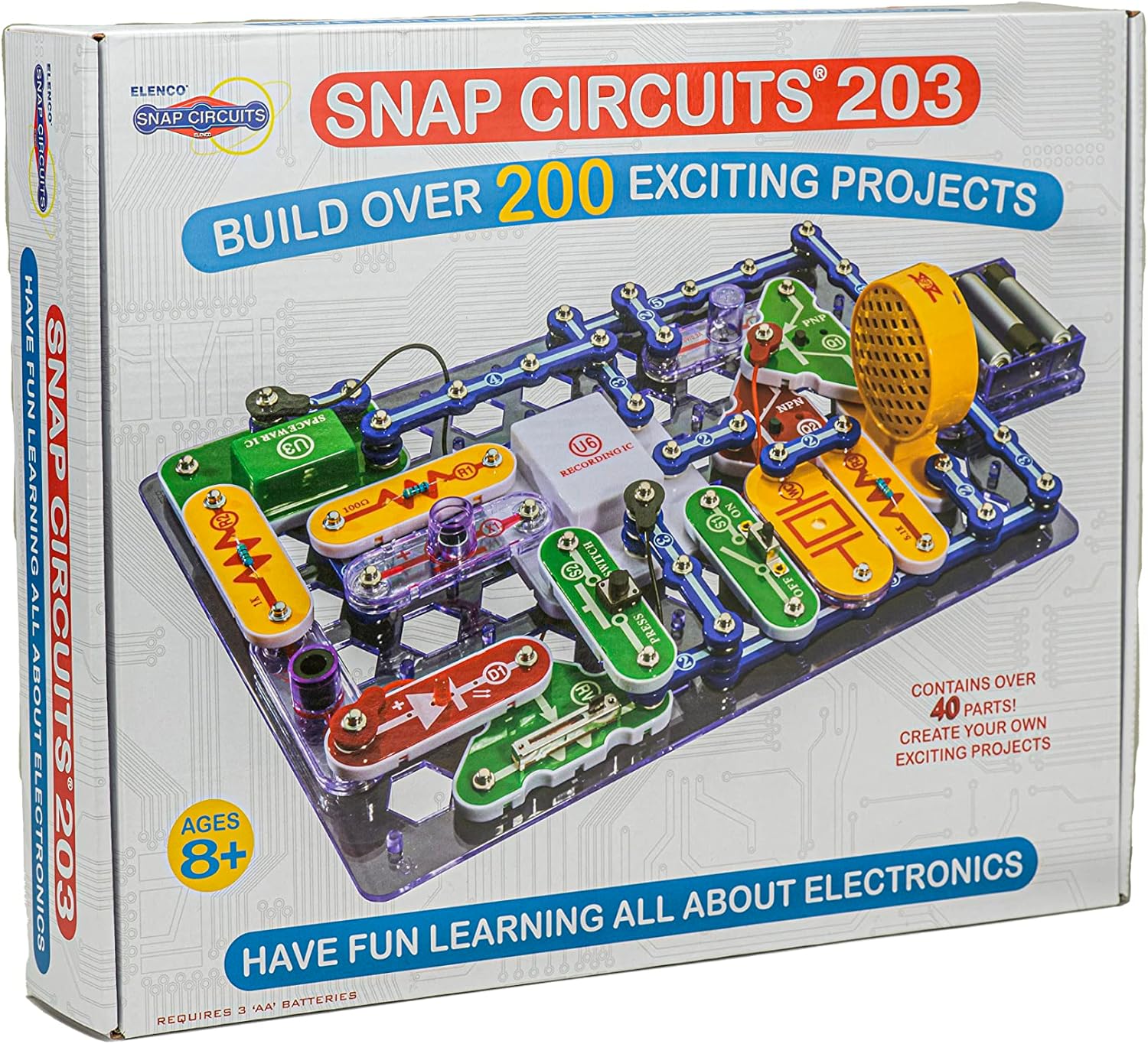 Snap Circuits 203 Electronics Kit 200 STEM Projects