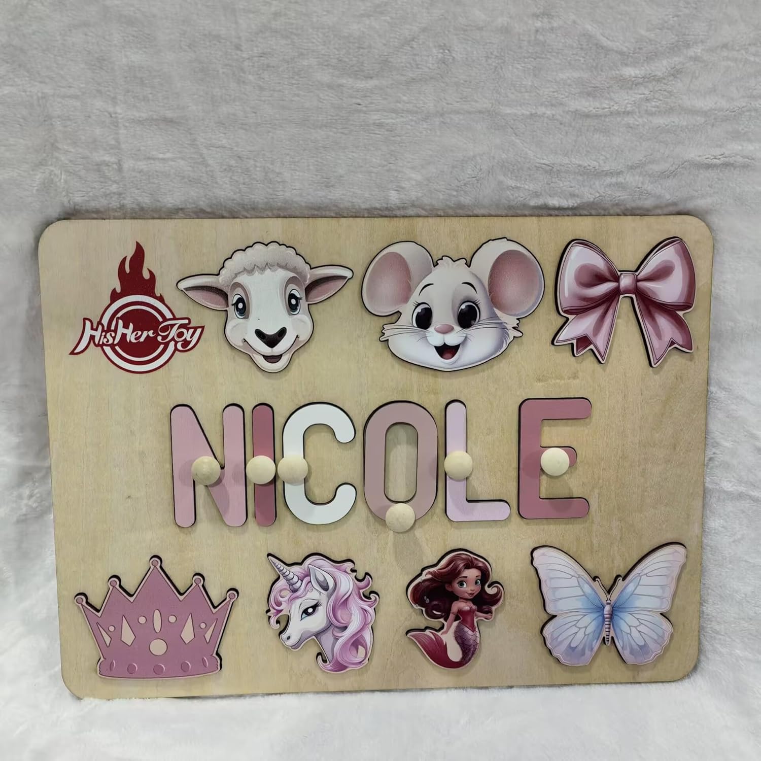 Personalized Name Puzzle for Toddlers 1-3 Years 1