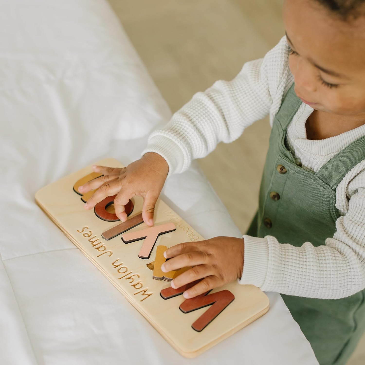 Personalized Wooden Name Puzzle for Kids Handmade in USA