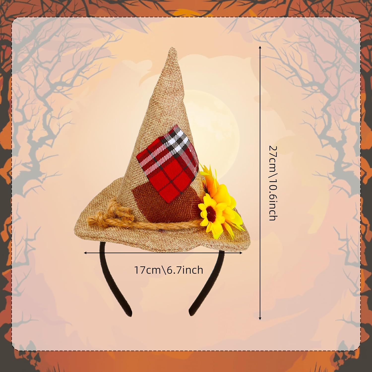 KEPATO Scarecrow Costume Set Women Halloween