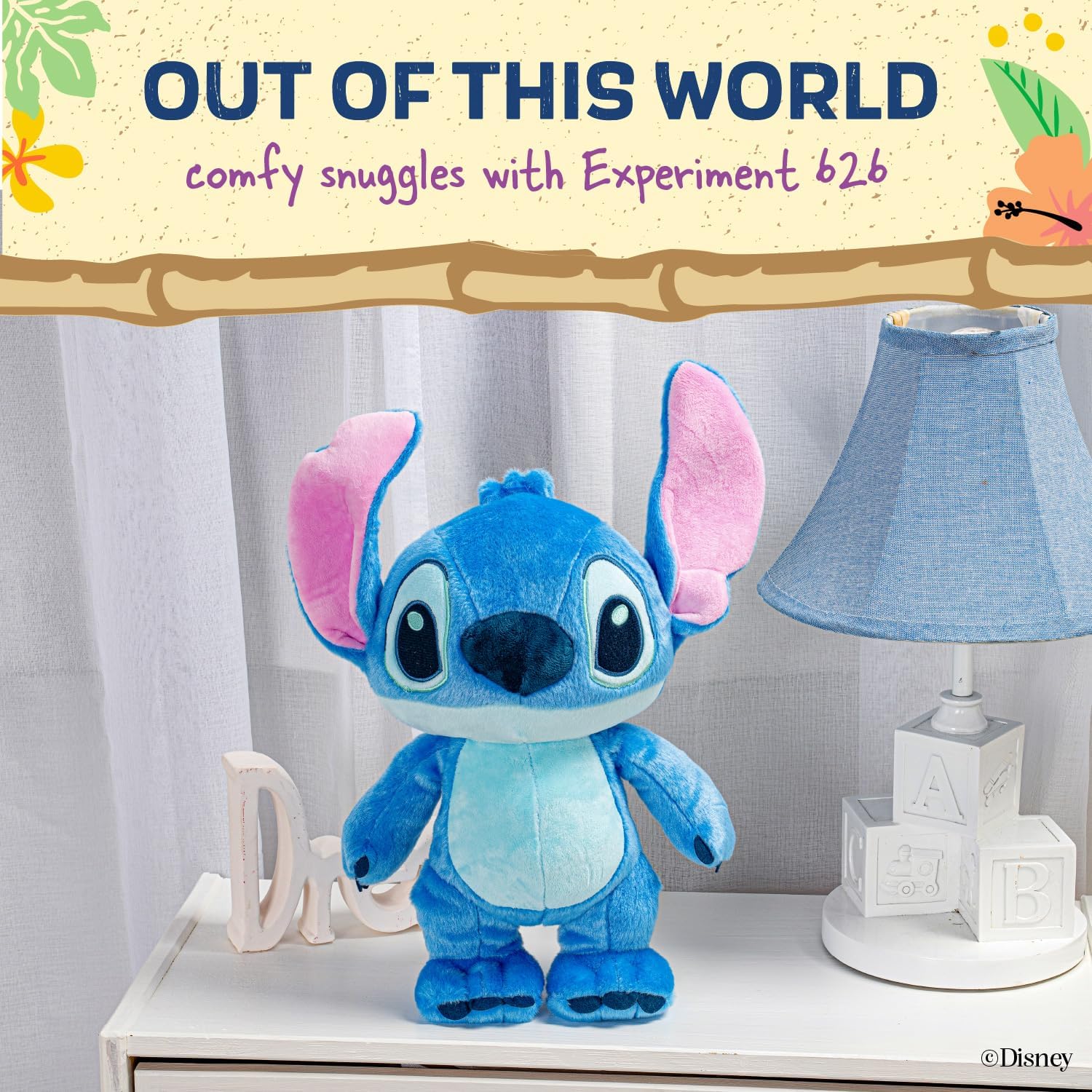 Disney Baby Lilo Stitch Plush Stuffed Animal - Blue Stitch 15 Inches