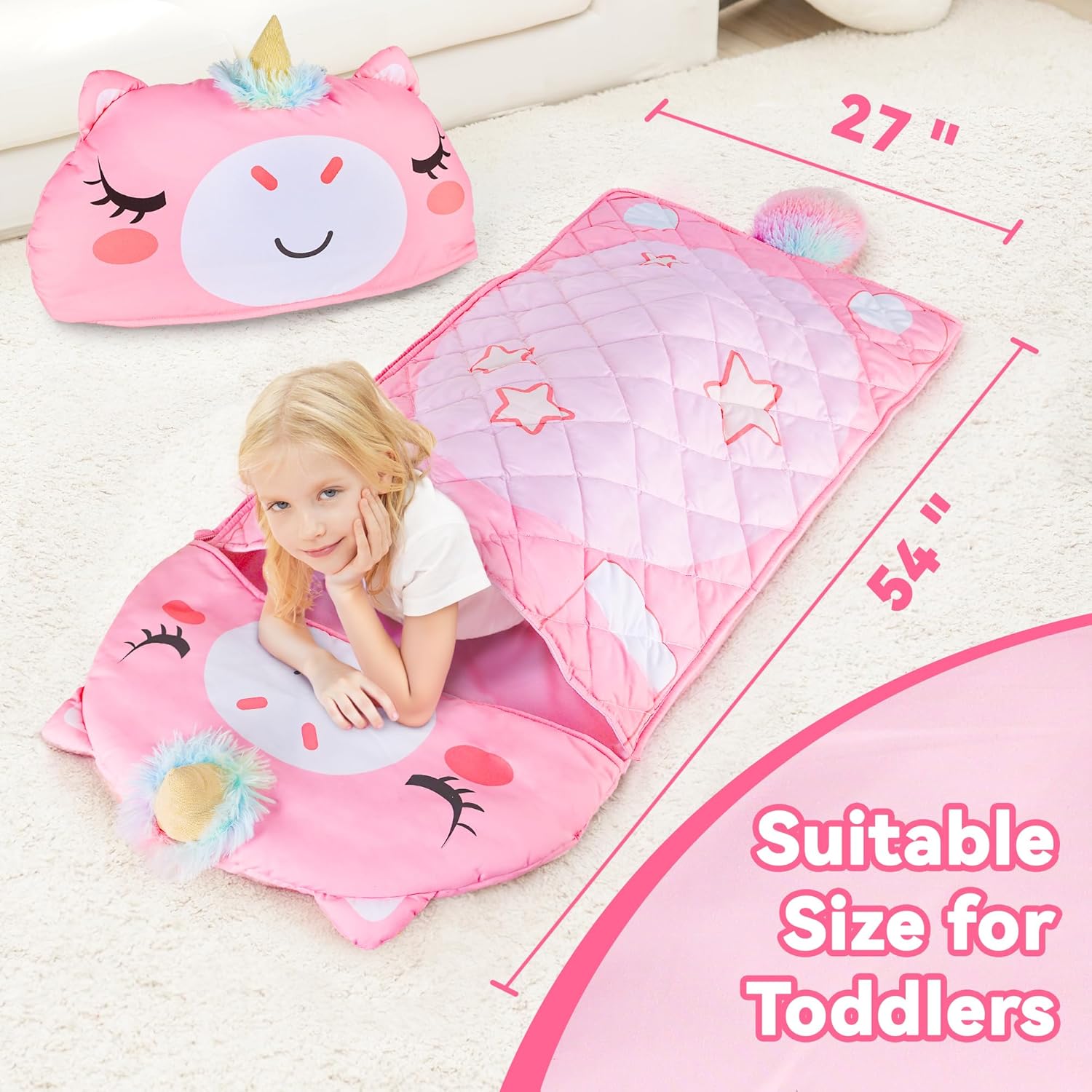 iPlay iLearn Unicorn Slumber Sack for Kids 1