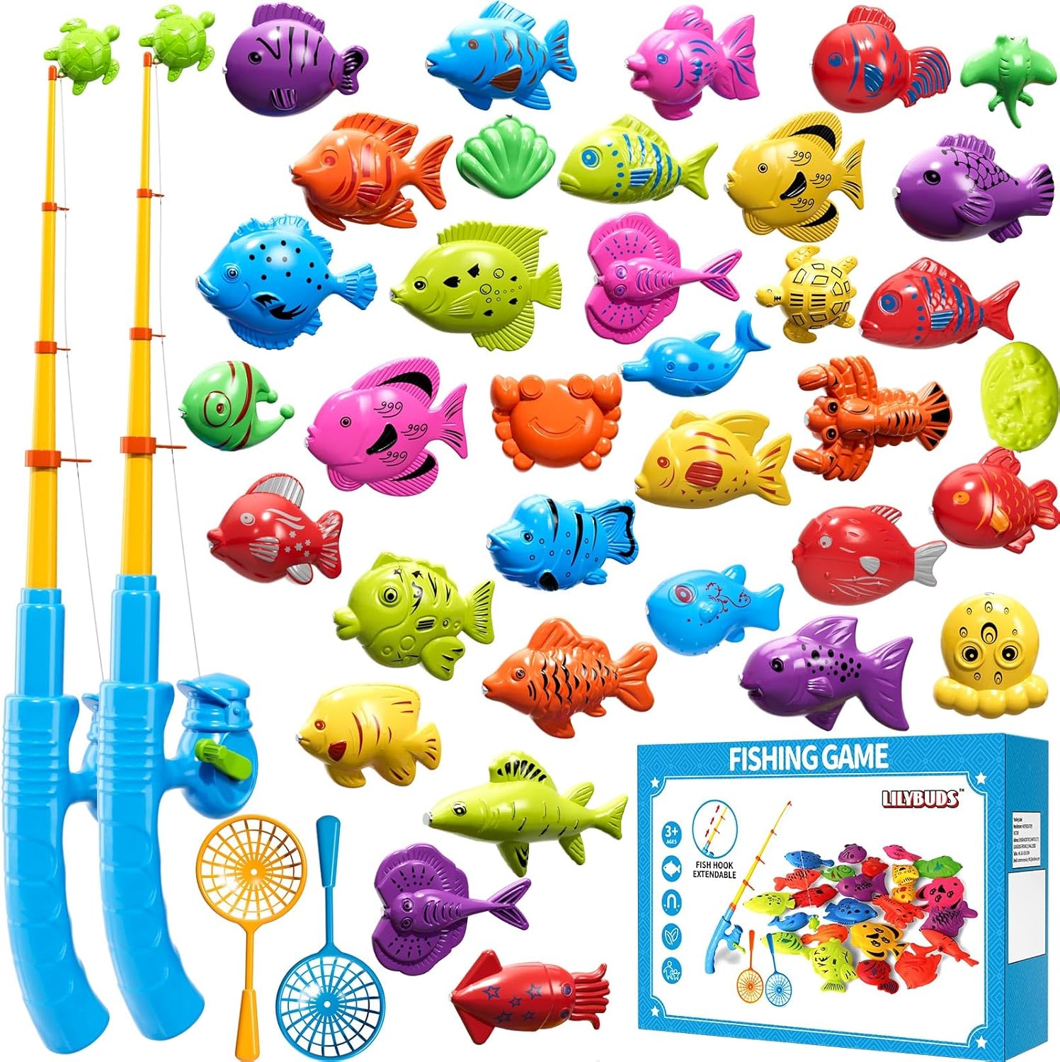 Magnetic Fishing Game for Kids 3-8 Years Old