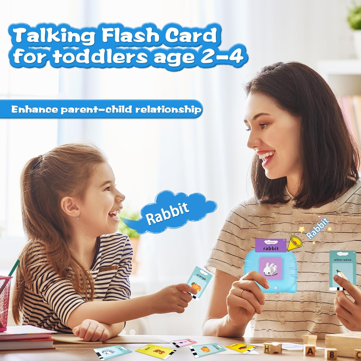 GOPIUPIU Talking Flash Cards for Toddlers 2-4 Years 1