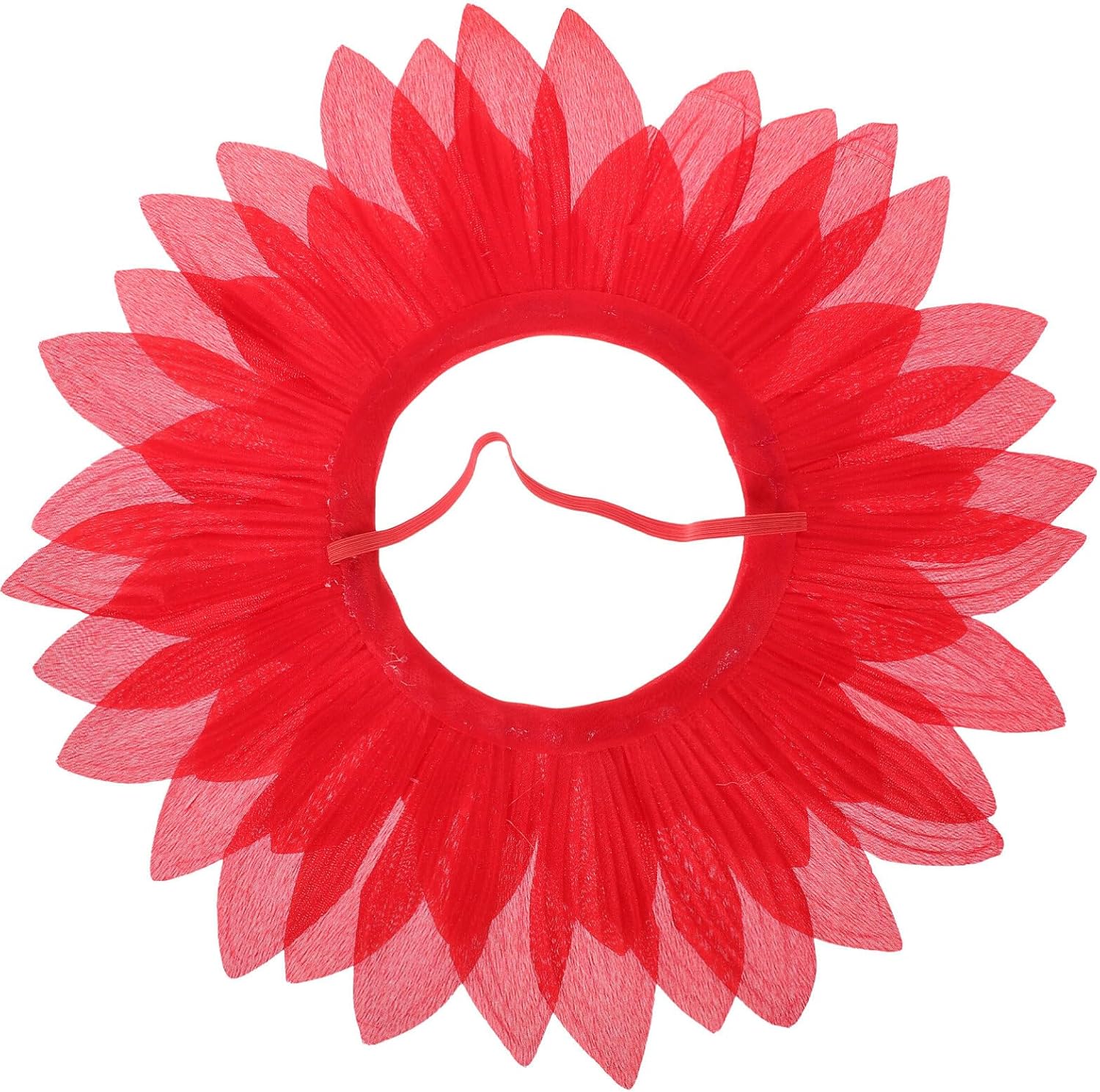 Luxshiny Red Flower Costume Headpiece Party Hat