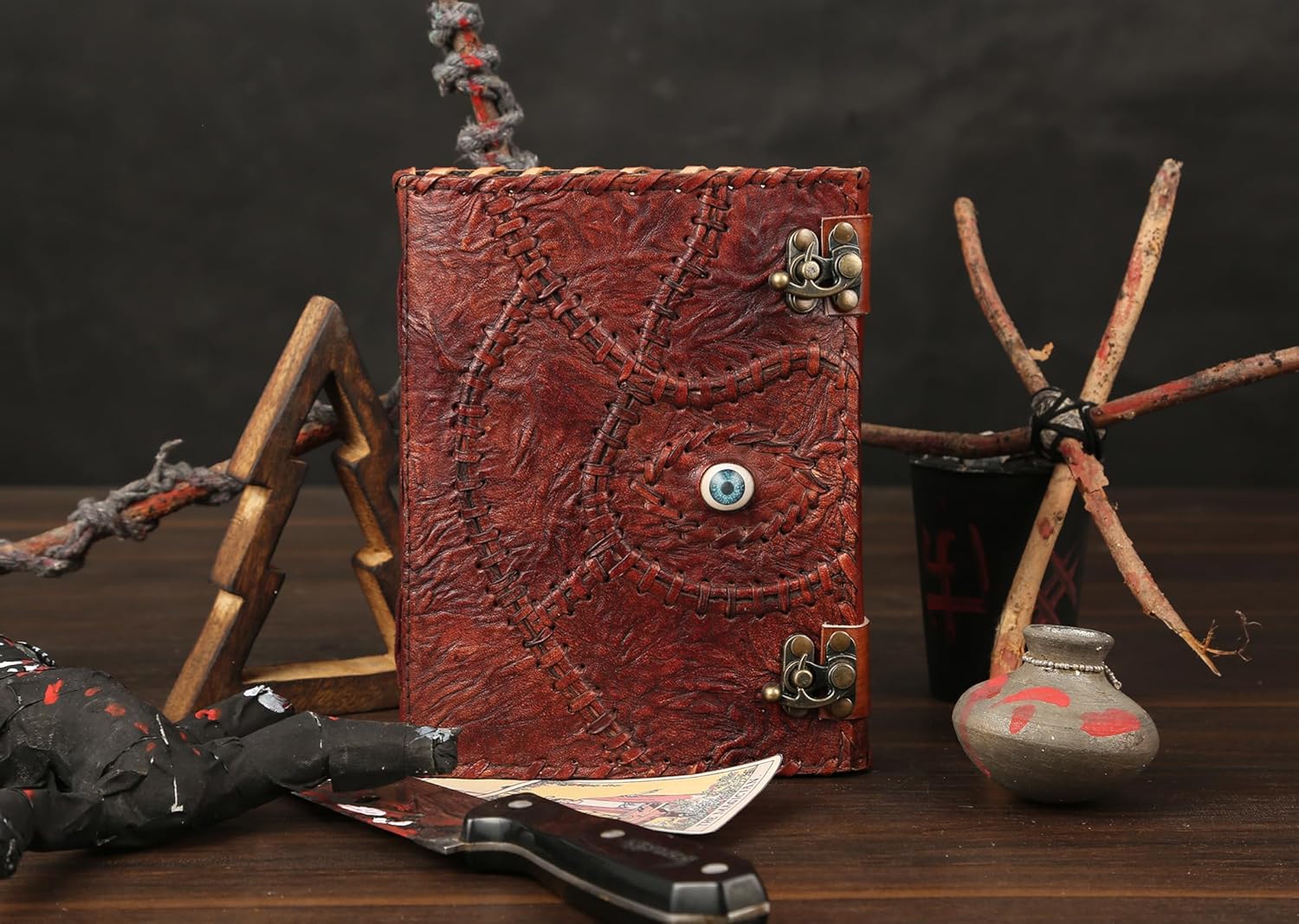 ULCH Hocus Pocus Spell Book with Lock Decor