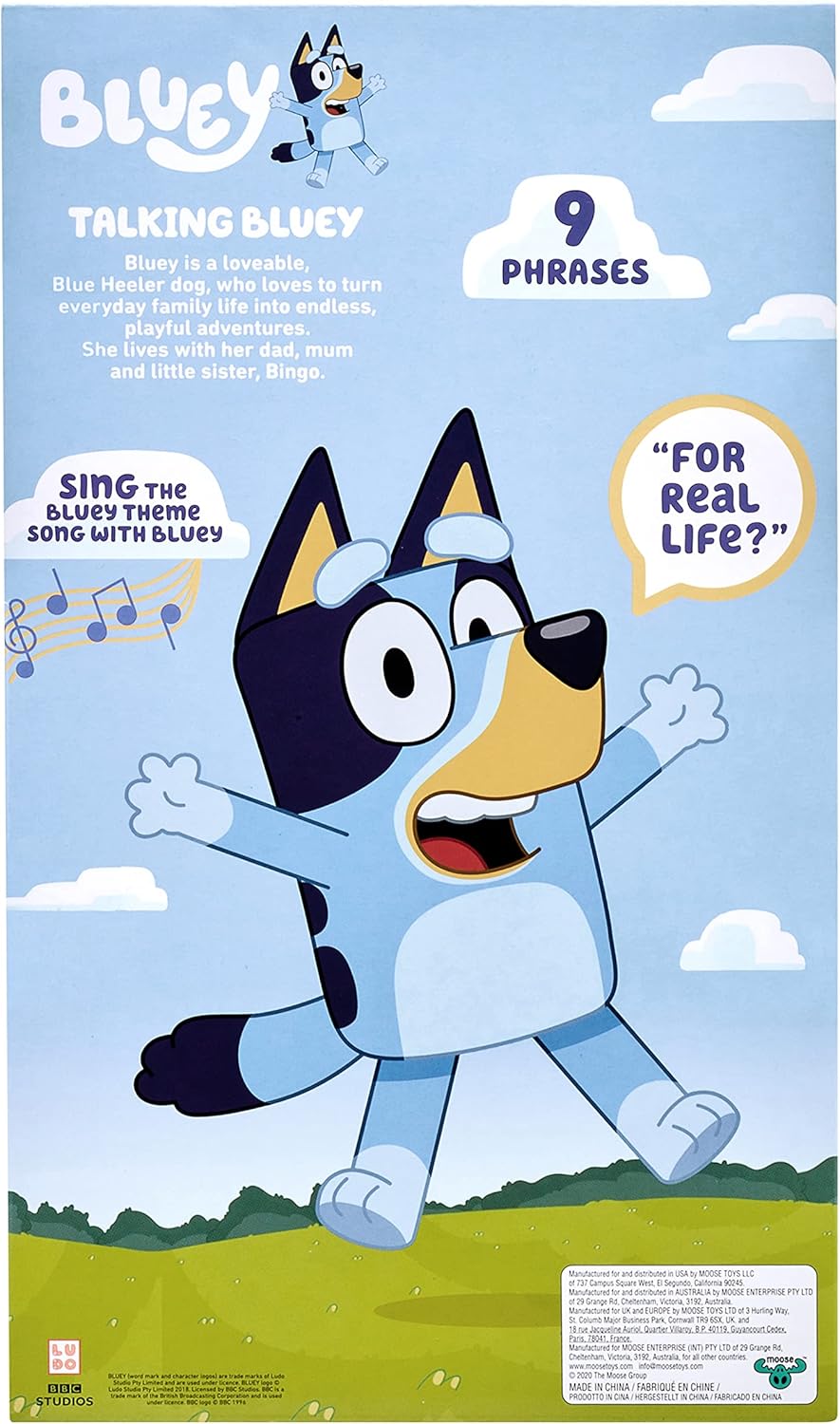 Bluey 13 Talking Plush Toy - Interactive Stuffed Animal