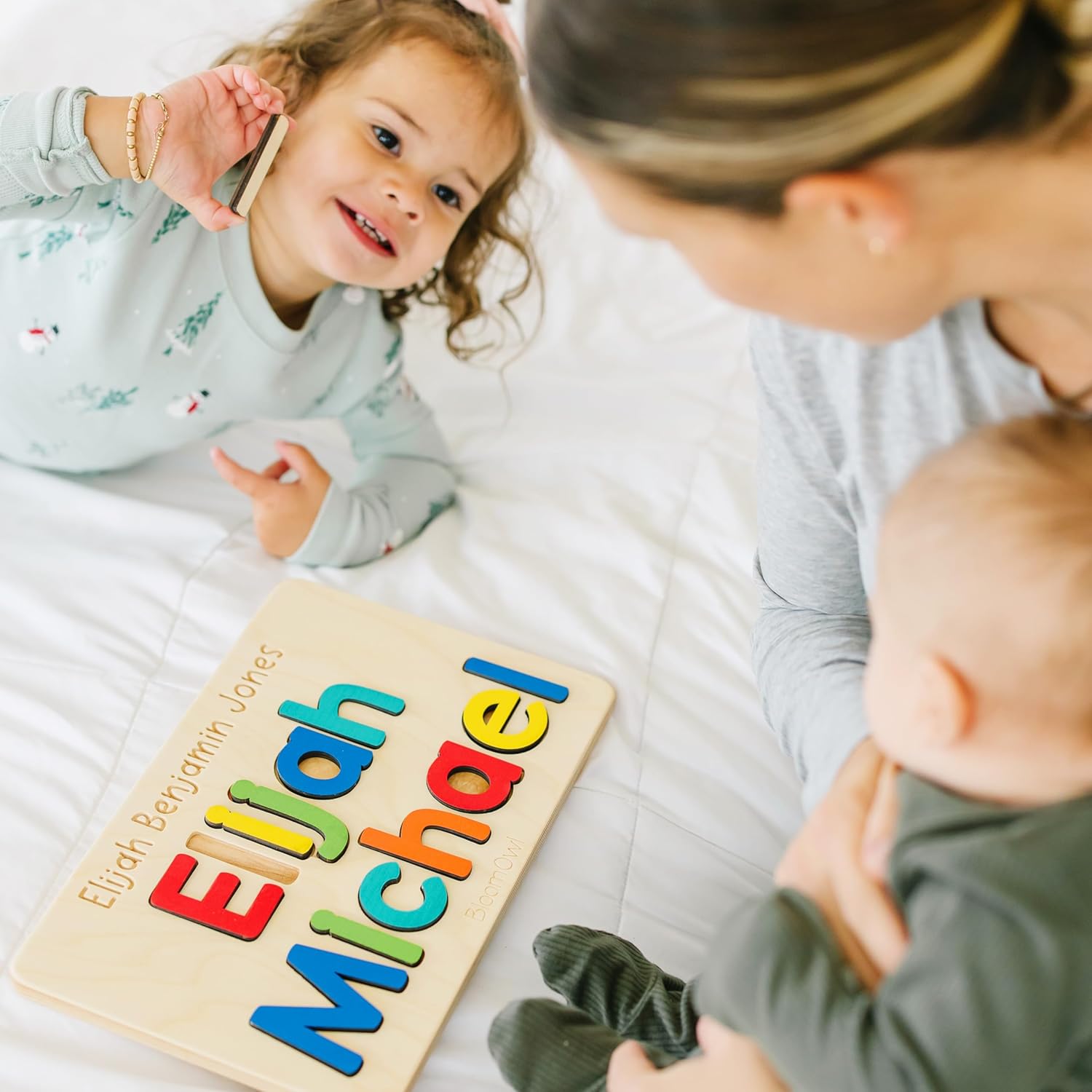 Personalized Wooden Name Puzzle for Kids Handmade in USA