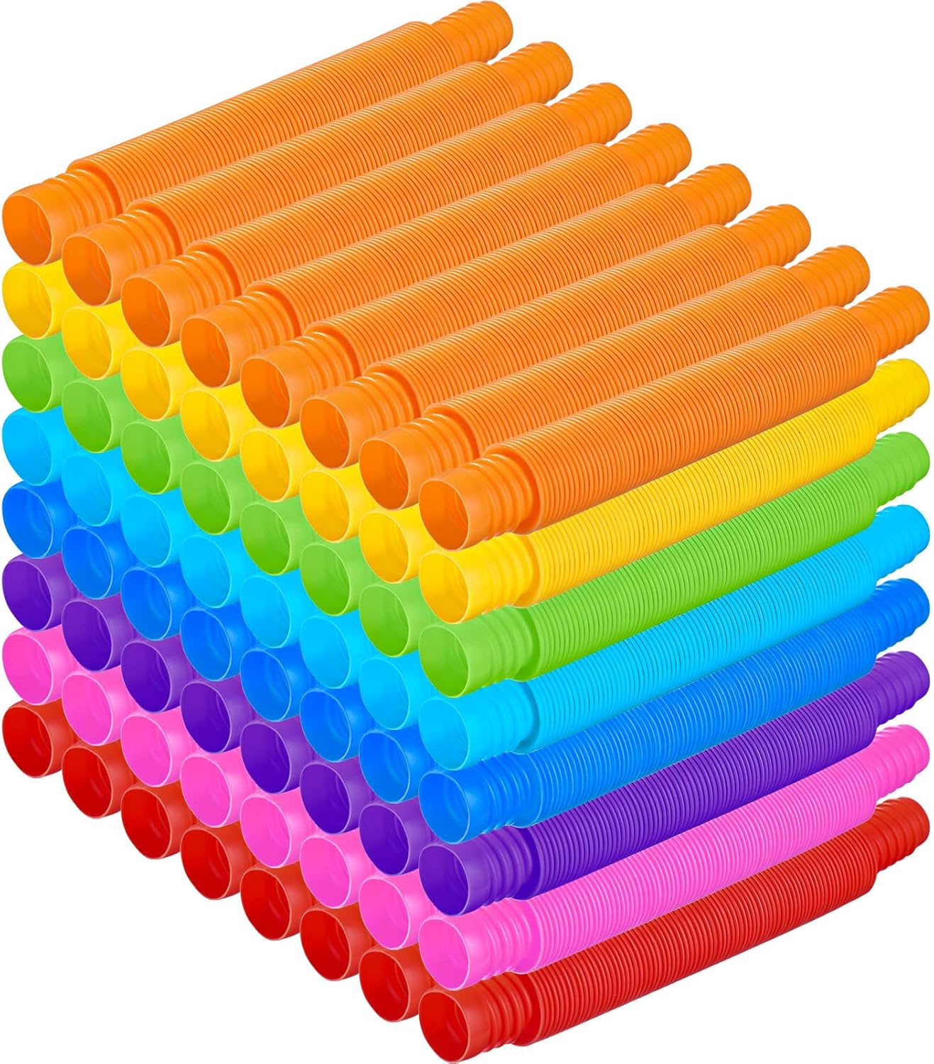 Civaner 100 Piece Fidget Tube Sensory Toy Pack