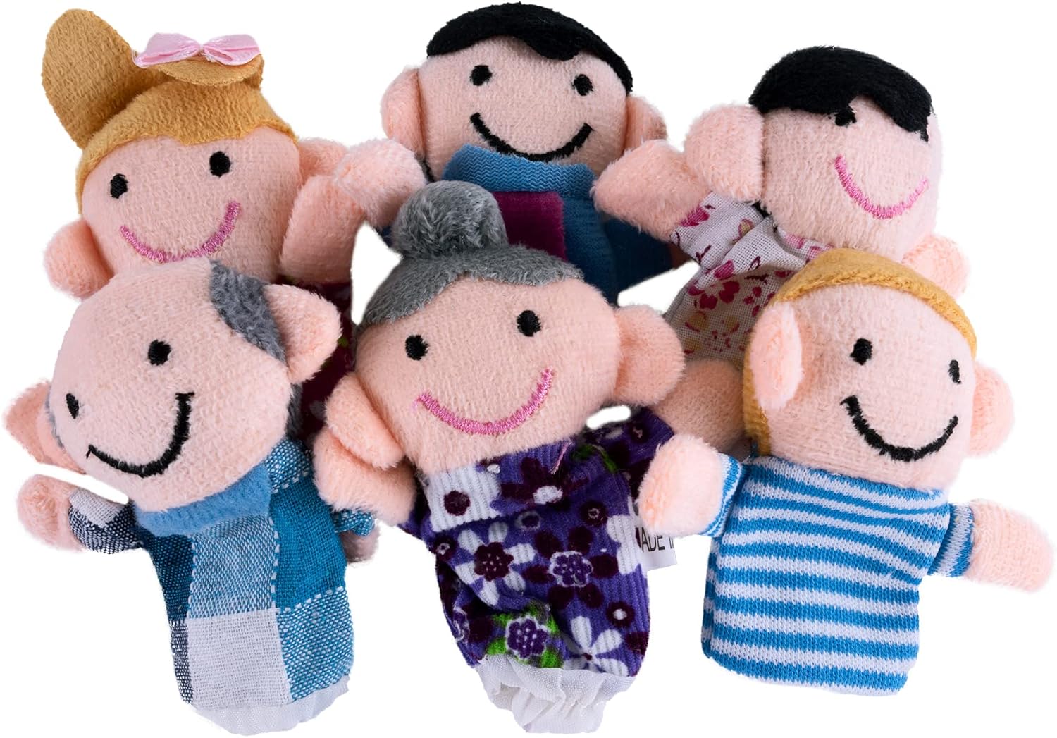 Super Z Outlet Family Finger Puppets 6 Piece Set