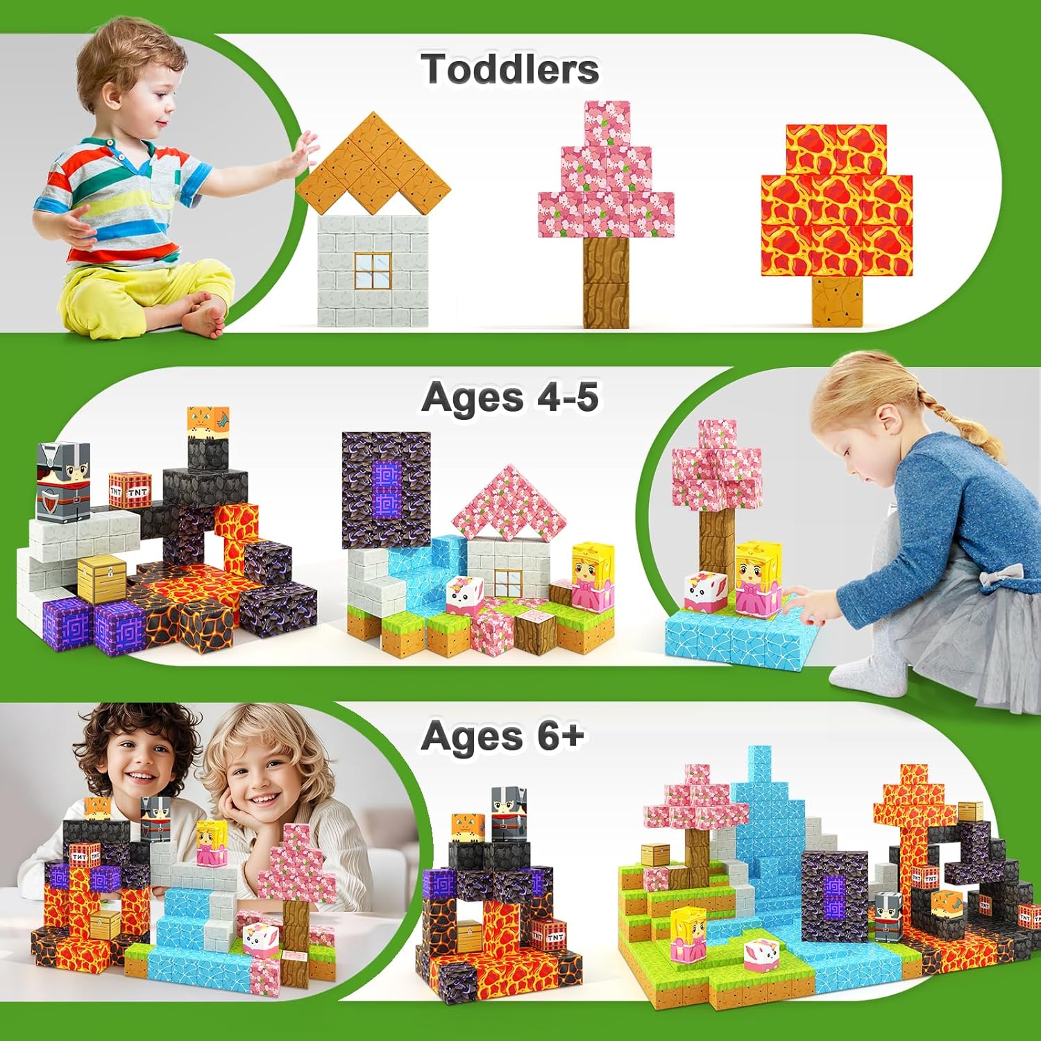 Coodoo Magnetic Blocks - 84PCS Portal World Magic Set