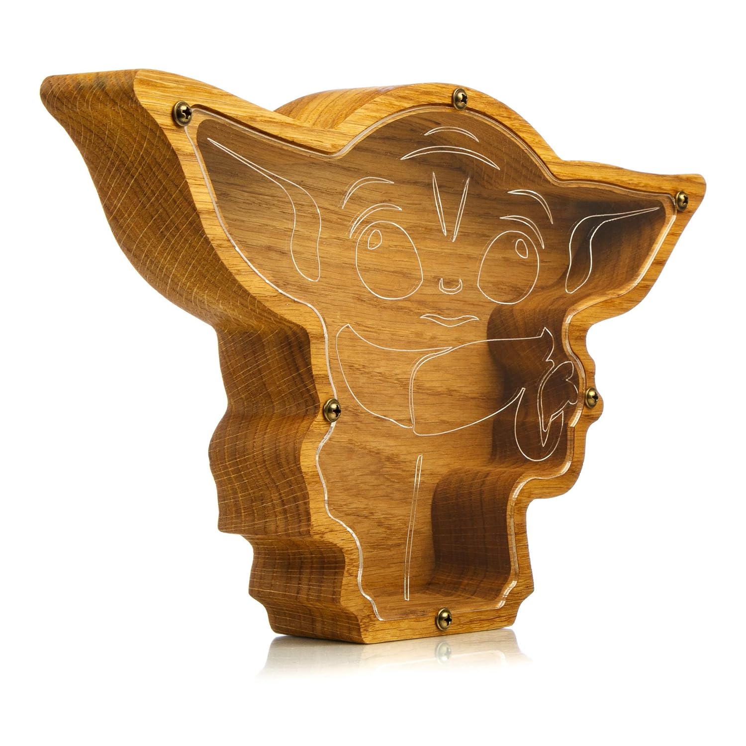 Wood Piggy Bank Alien Montessori Kids Money Box