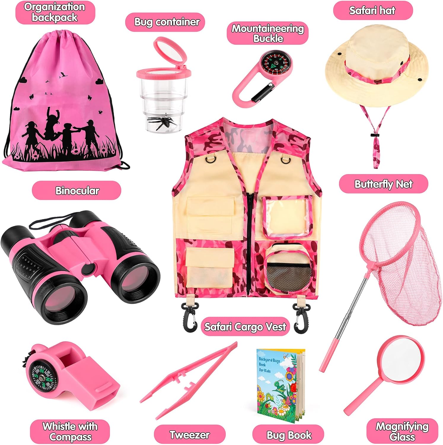 INNOCHEER Kids Nature Explorer Kit with Bugs Book