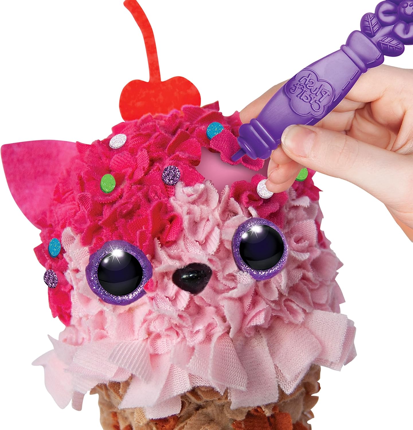 Orb Factory 3D Ice Cream Cat Plush Craft Kit