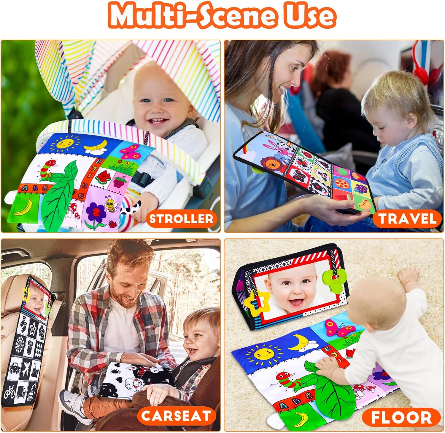Keysense Baby Mirror Tummy Time Toy 0-6 Months