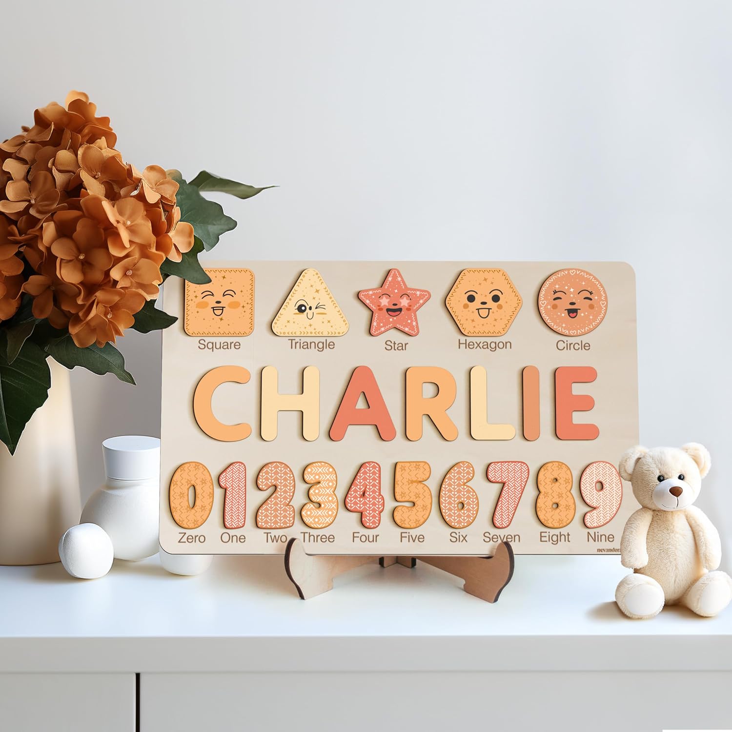 Personalized Wooden Name Puzzle for Kids Educational Toy